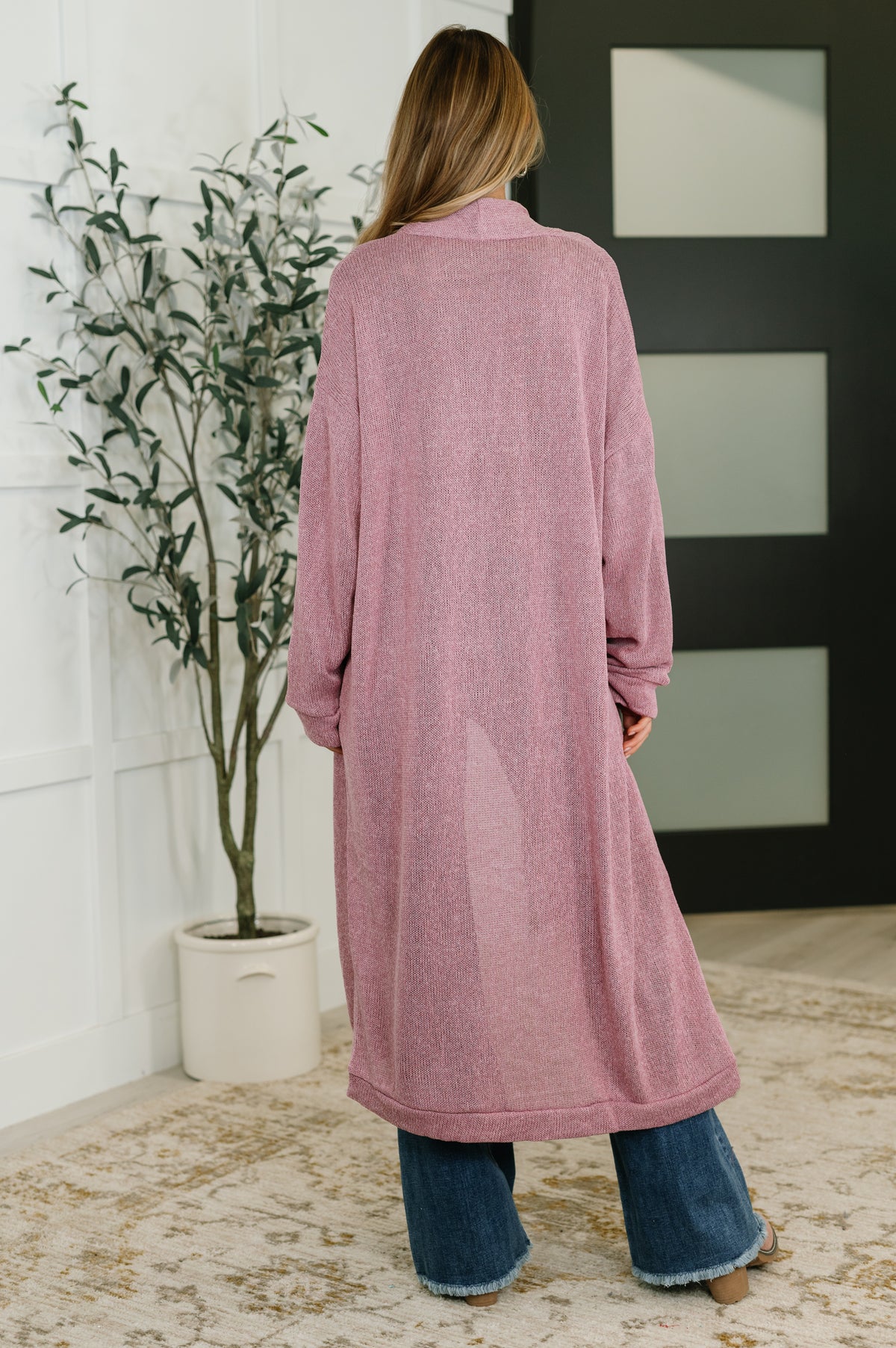 Travel Hideaway Open Front Cardigan in Cashmere Rose - 11/4/2025