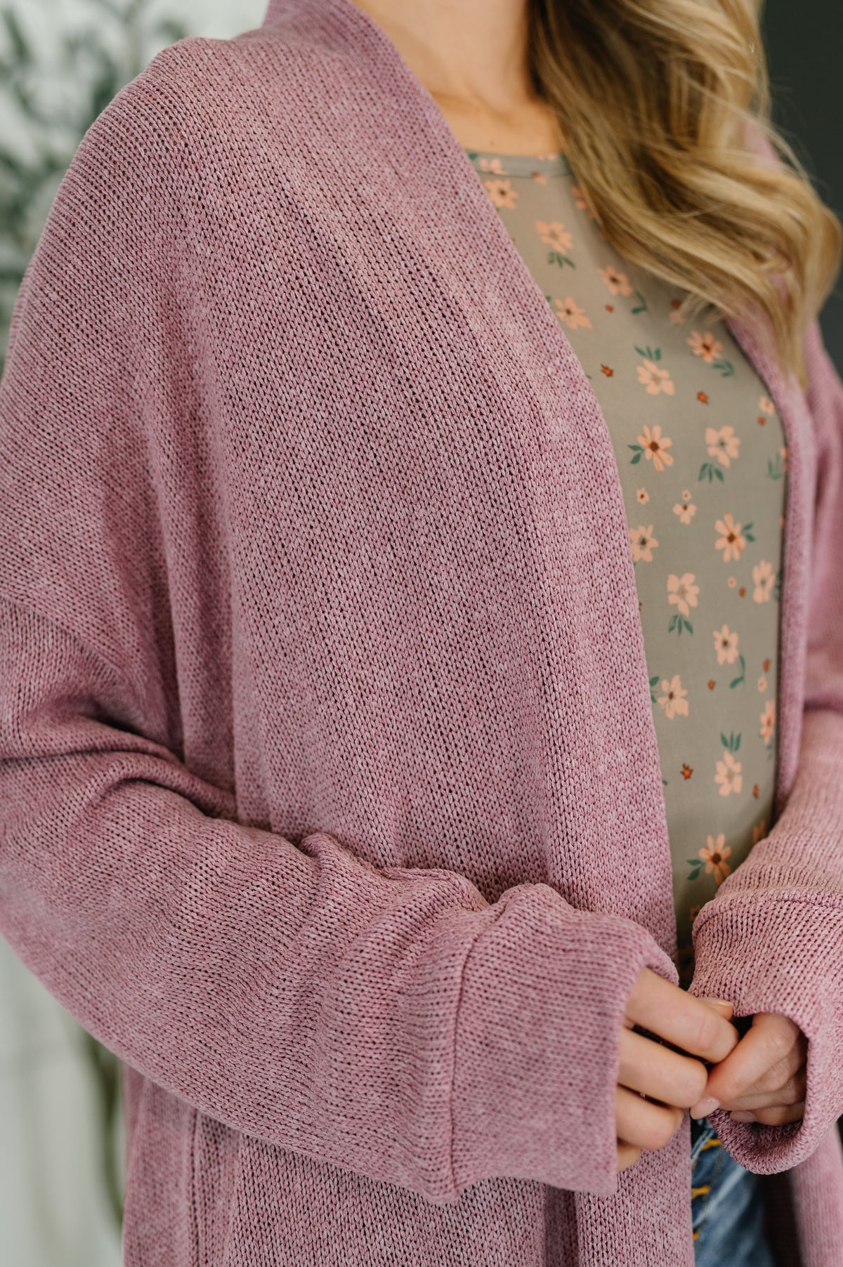 Travel Hideaway Open Front Cardigan in Cashmere Rose - 11/4/2025