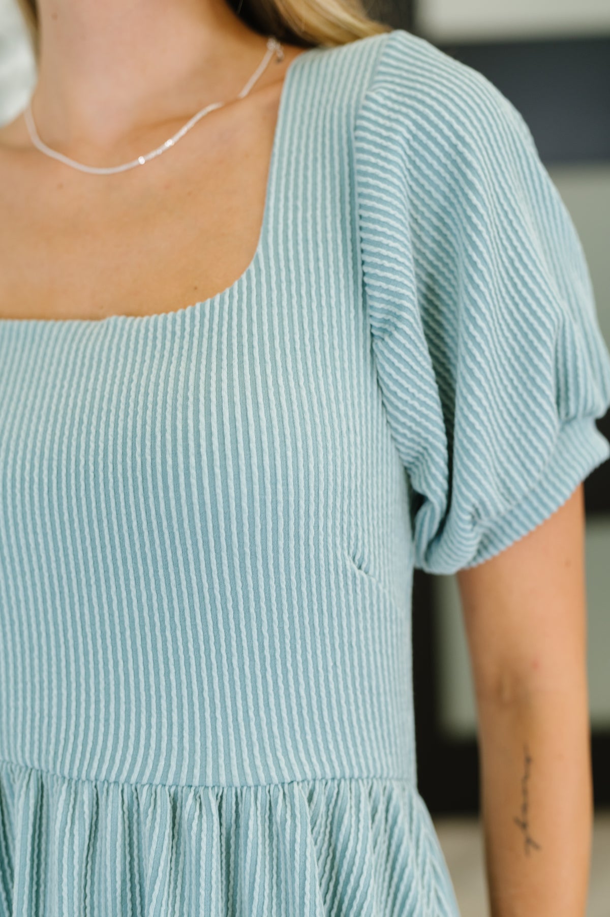 Twirlin’ Dirty Cable Ribbed Knit Dress in Sage Green - 7/22/2025 NEW