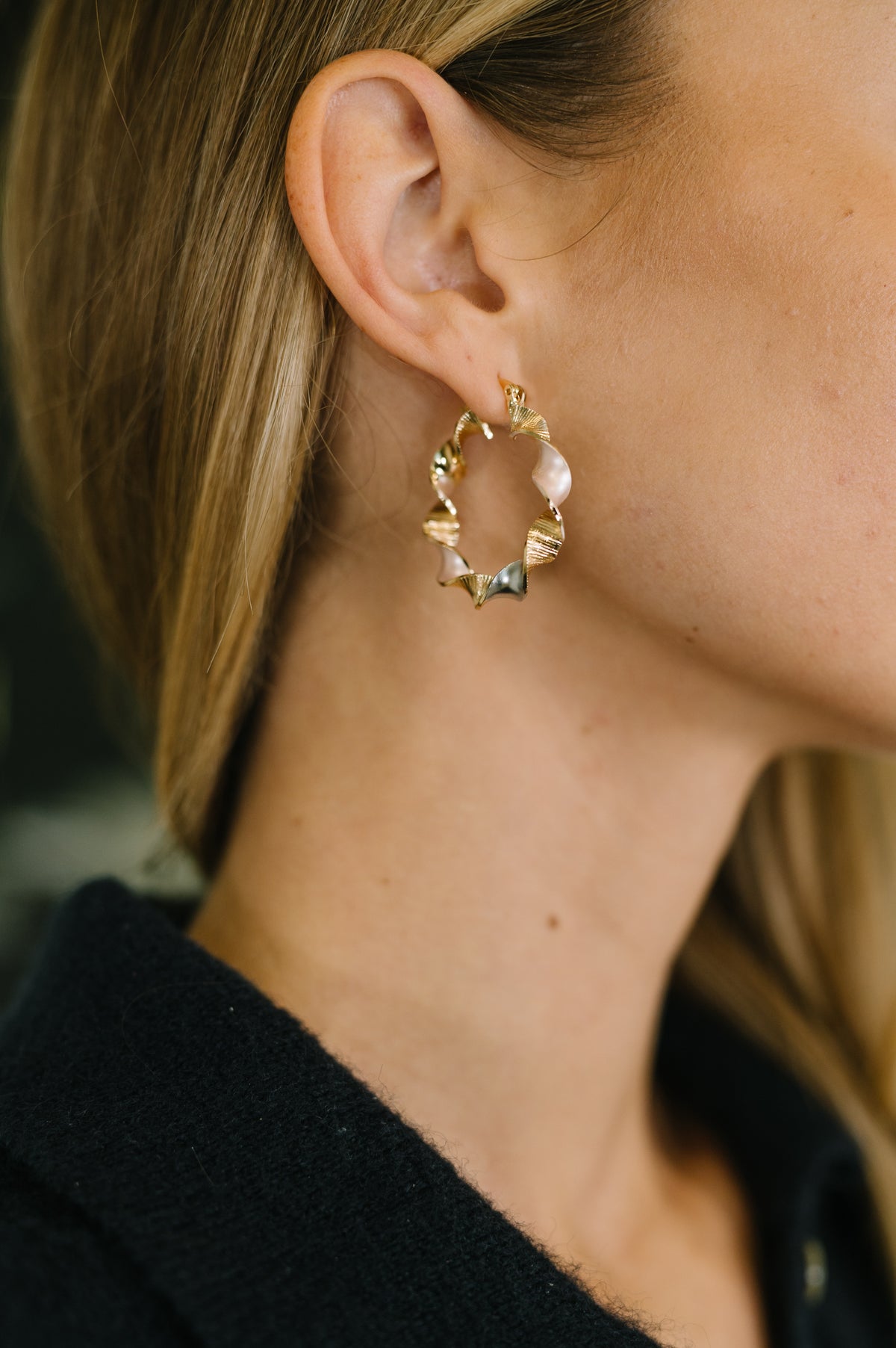 Twisted Sisters Plated Alloy Hoop Earrings - 1/27/2026