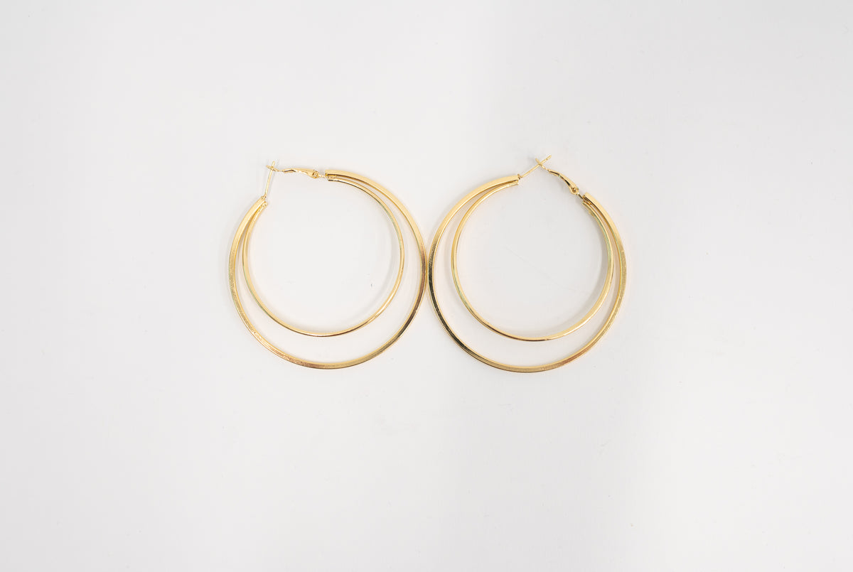 Two's a Party Double Hoop Earrings - 8/4/2026