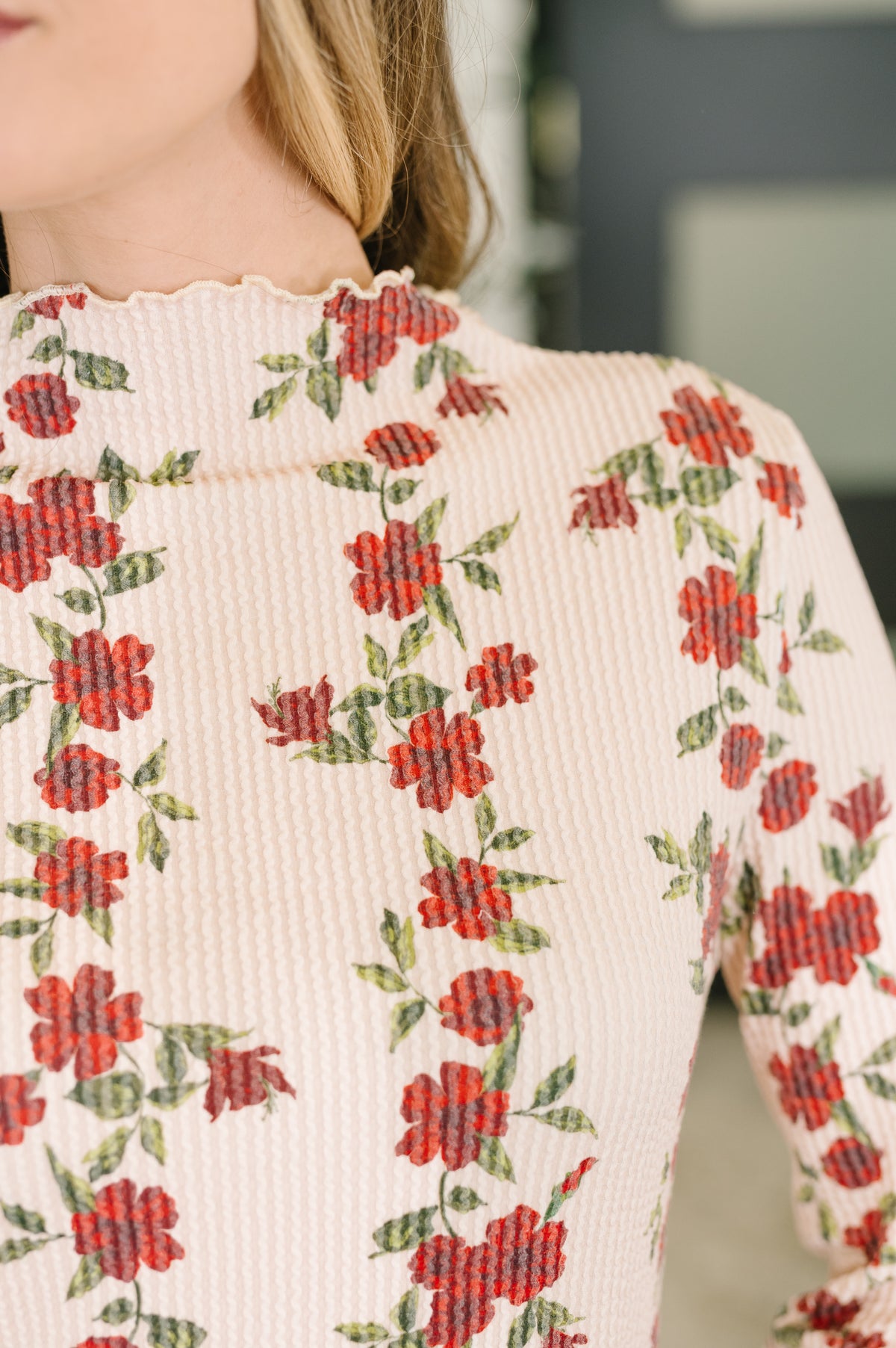 Under My Impression High Neck Floral Top - 9/11/2026