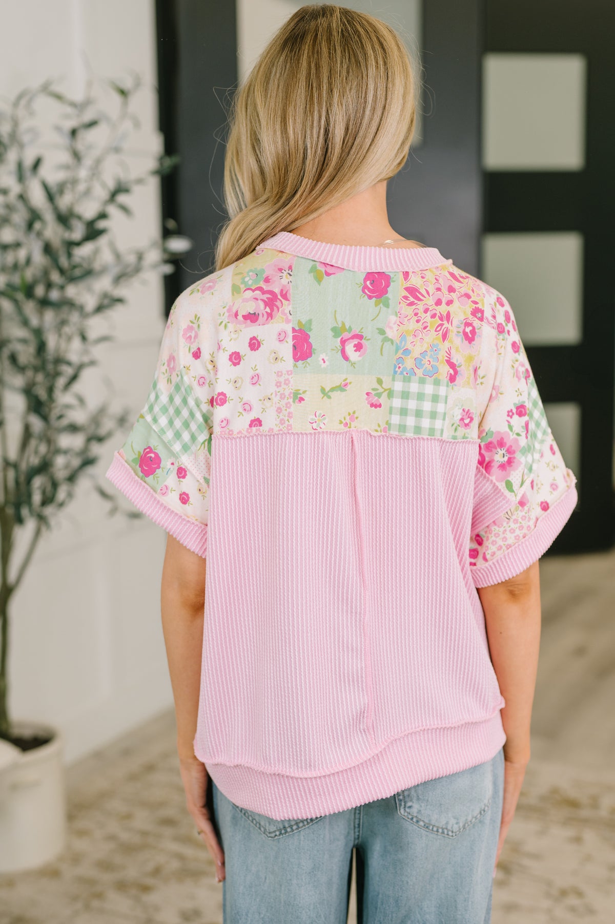Until Tomorrow Patchwork Relaxed Tee - 6/19/2026