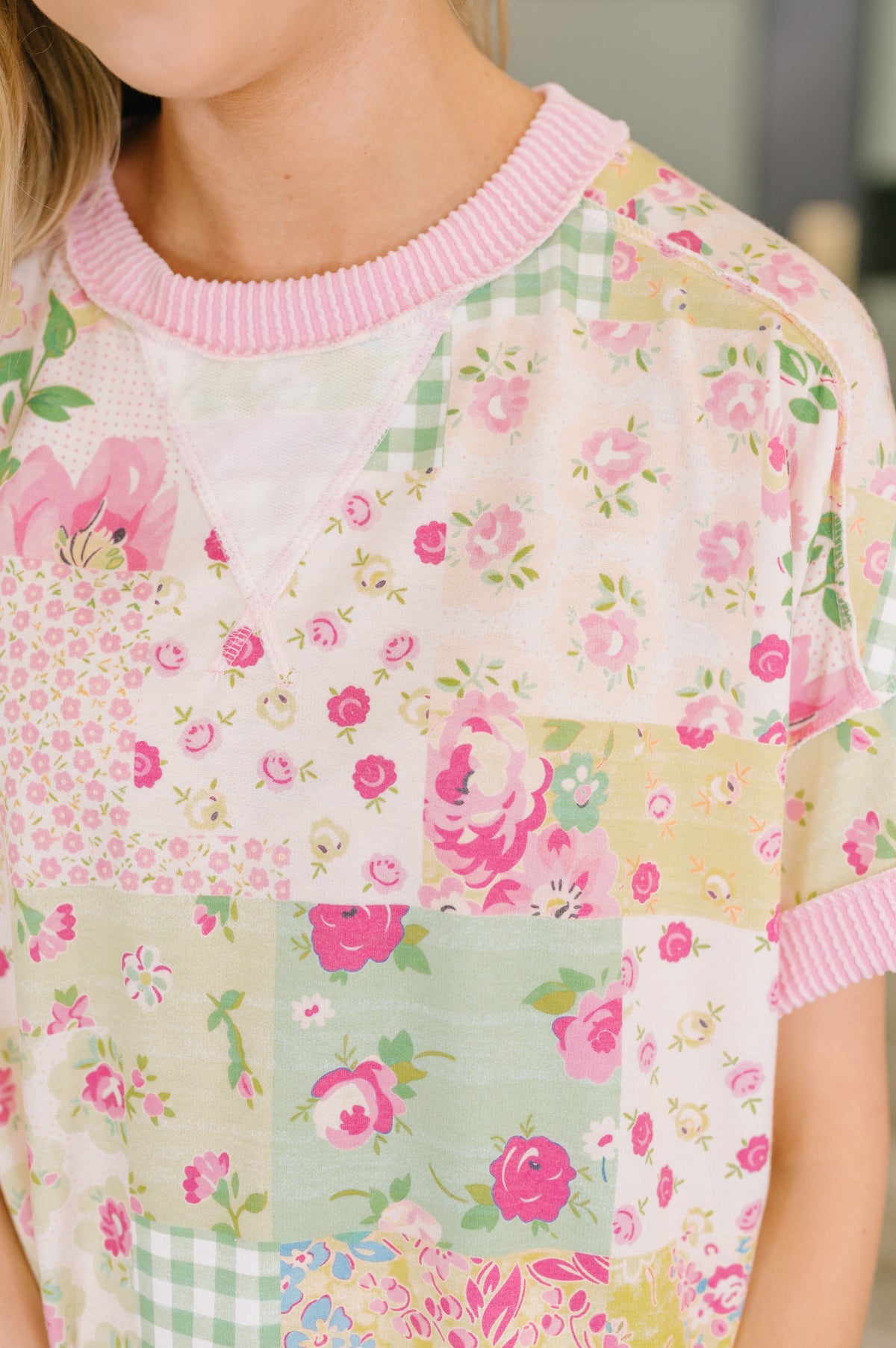 Until Tomorrow Patchwork Relaxed Tee - 6/19/2026