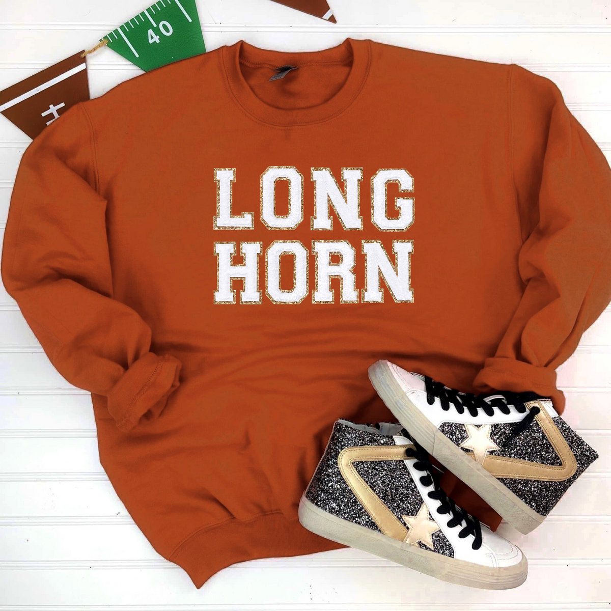 PREORDER: Game Day Patch Sweatshirt - Longhorn