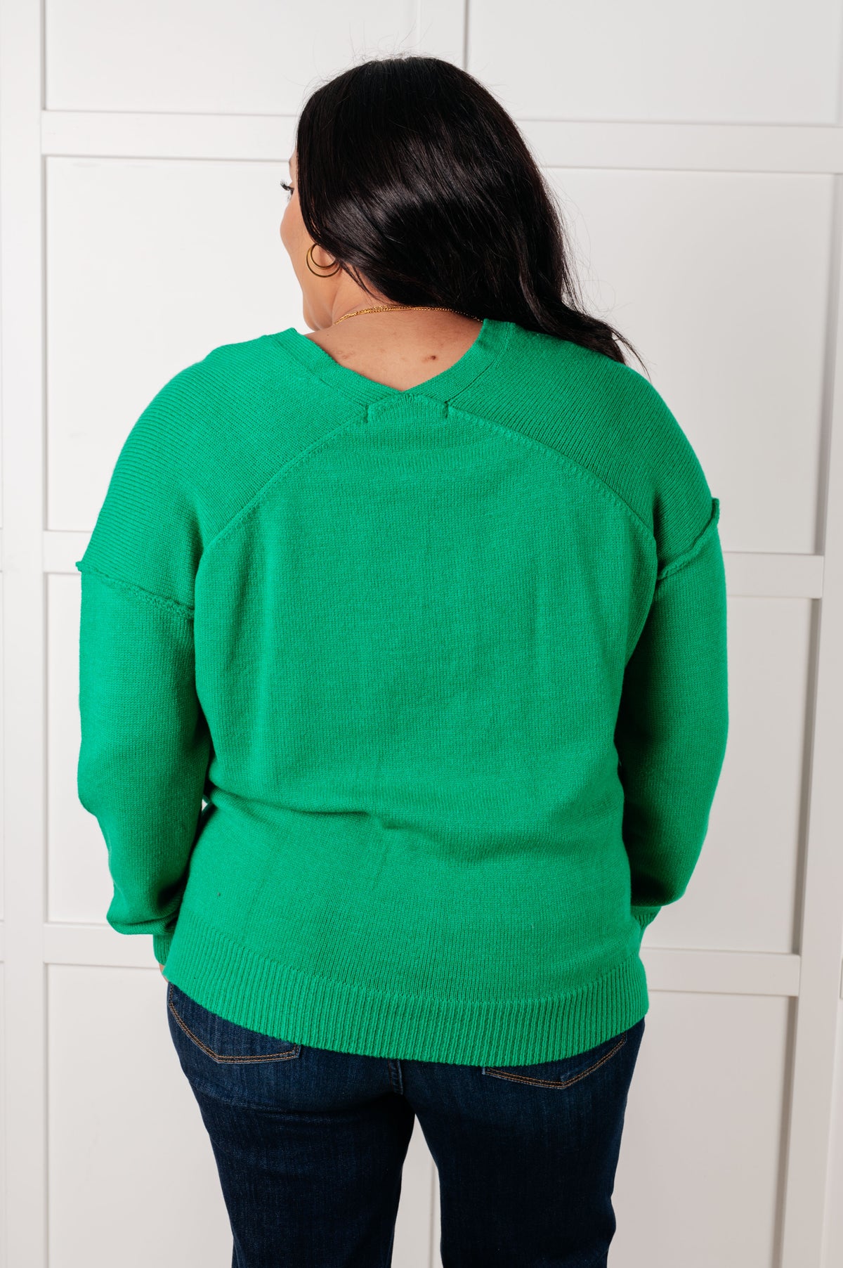 Very Understandable V-Neck Sweater in Green - 1/30/2025