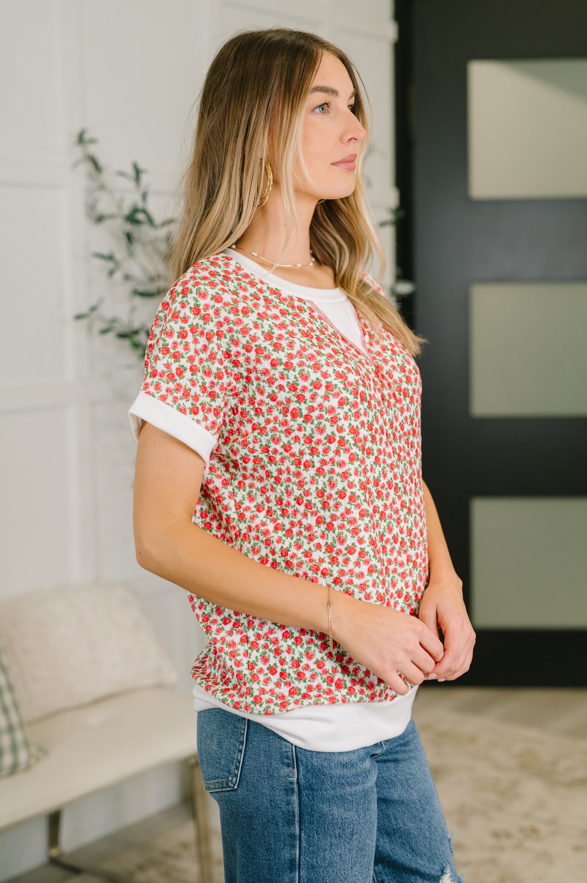 Vivid Memories Relaxed Top in Tomato Red - 5/15/2026 NEW