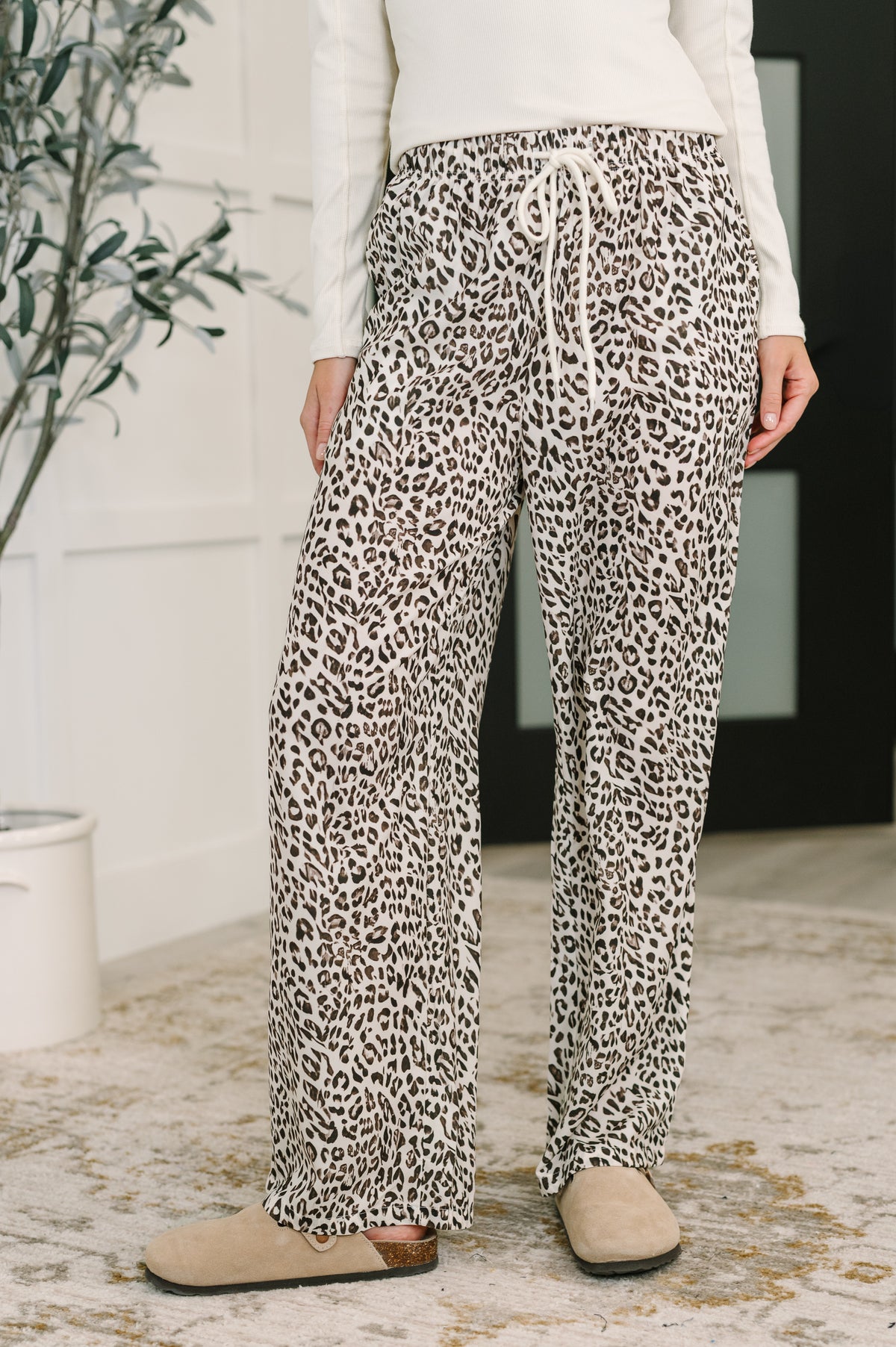 Wander Wild Leopard Drawstring Pants - 10/7/2025