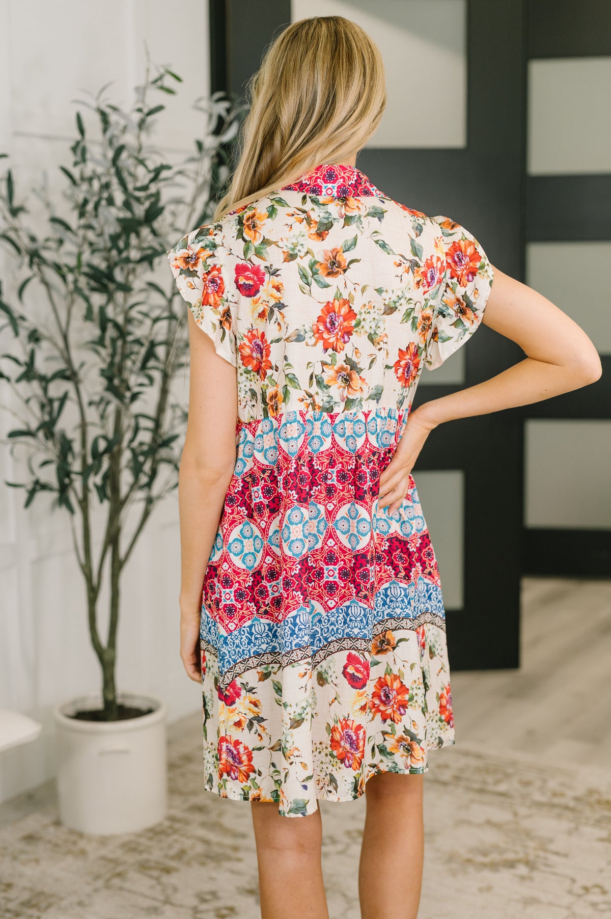 Wanted Whimsy Collared Printed Dress - 4/7/2026 NEW