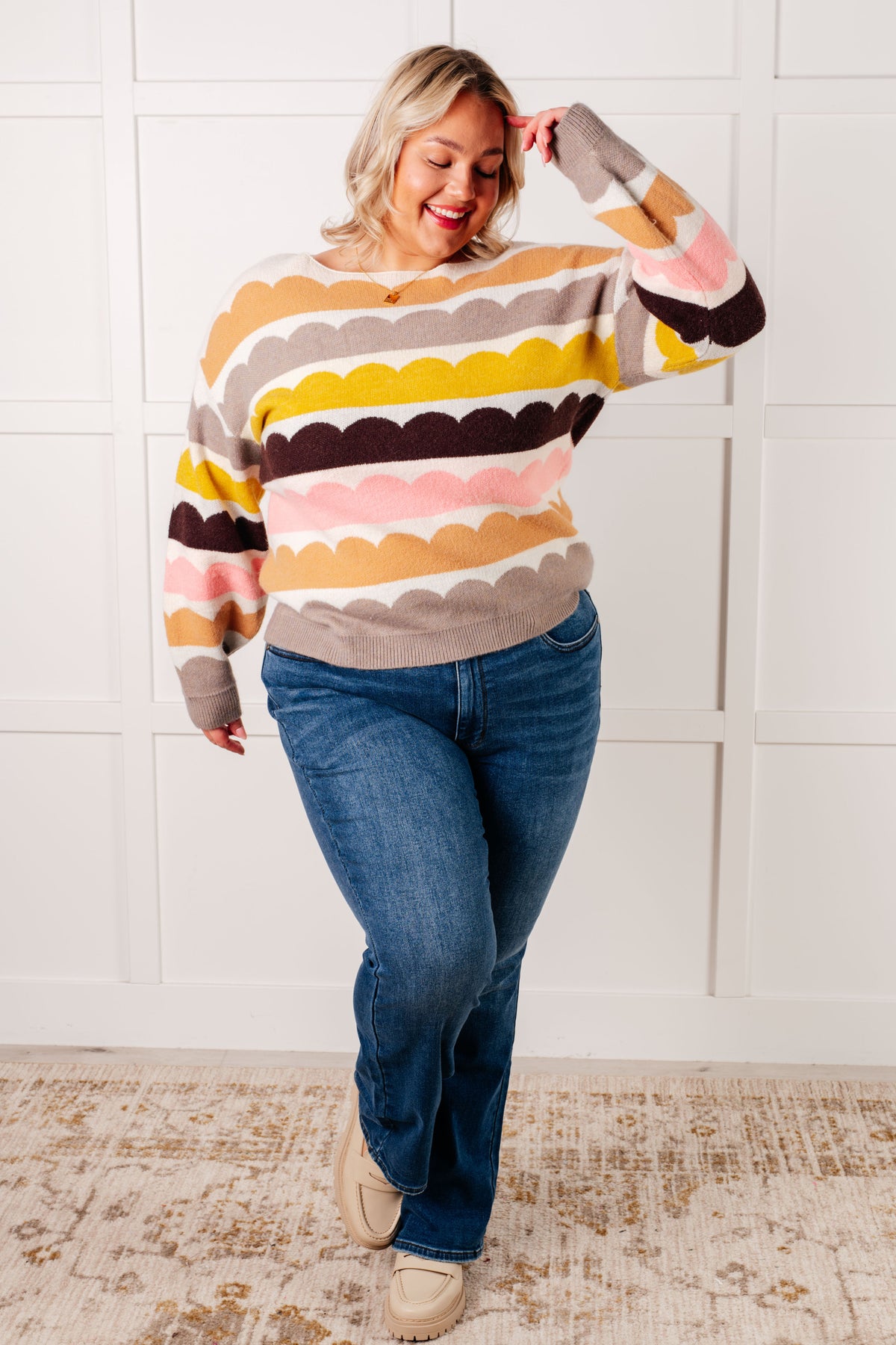 Wave After Wave Striped Sweater - 1/21/2025