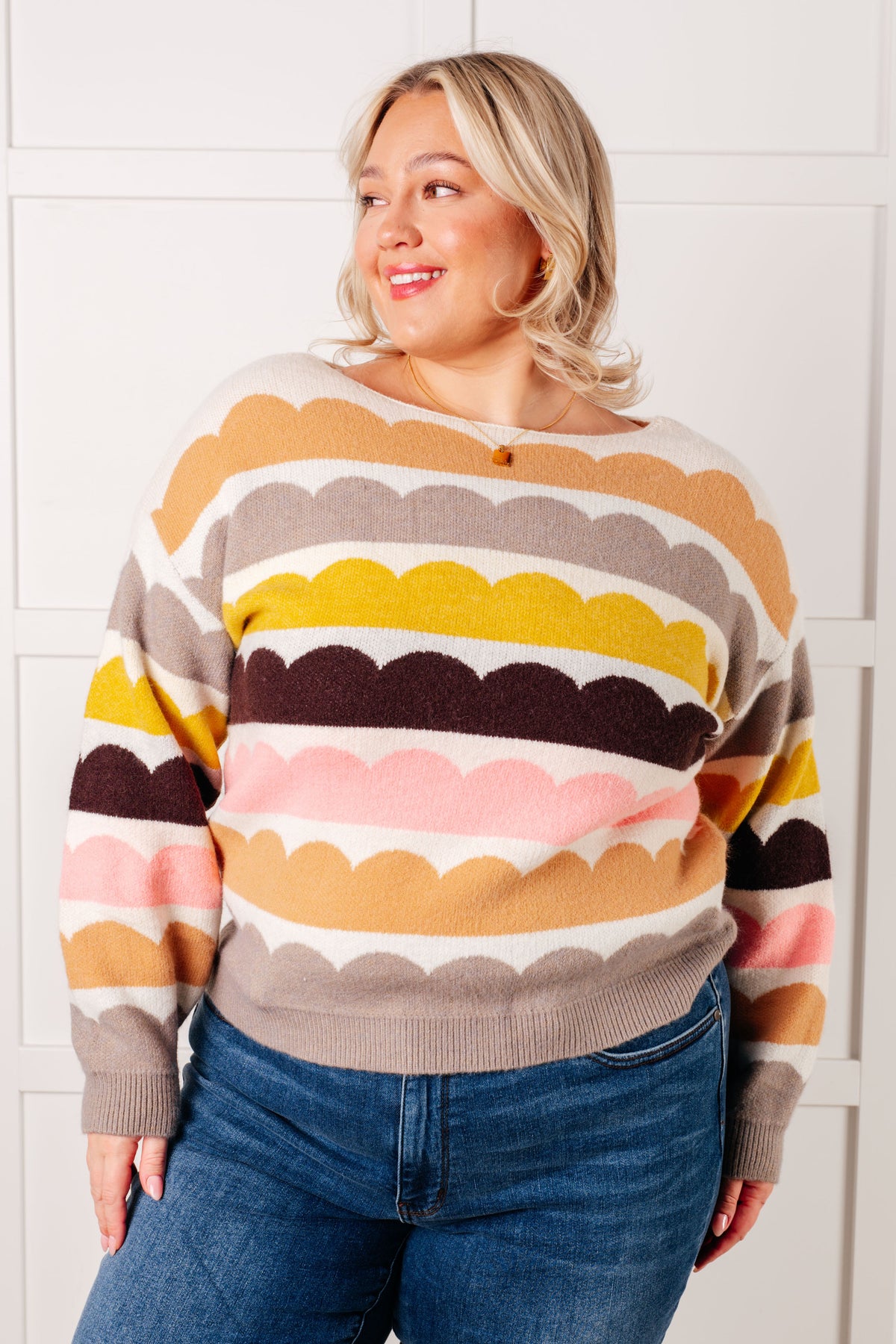 Wave After Wave Striped Sweater - 1/21/2025