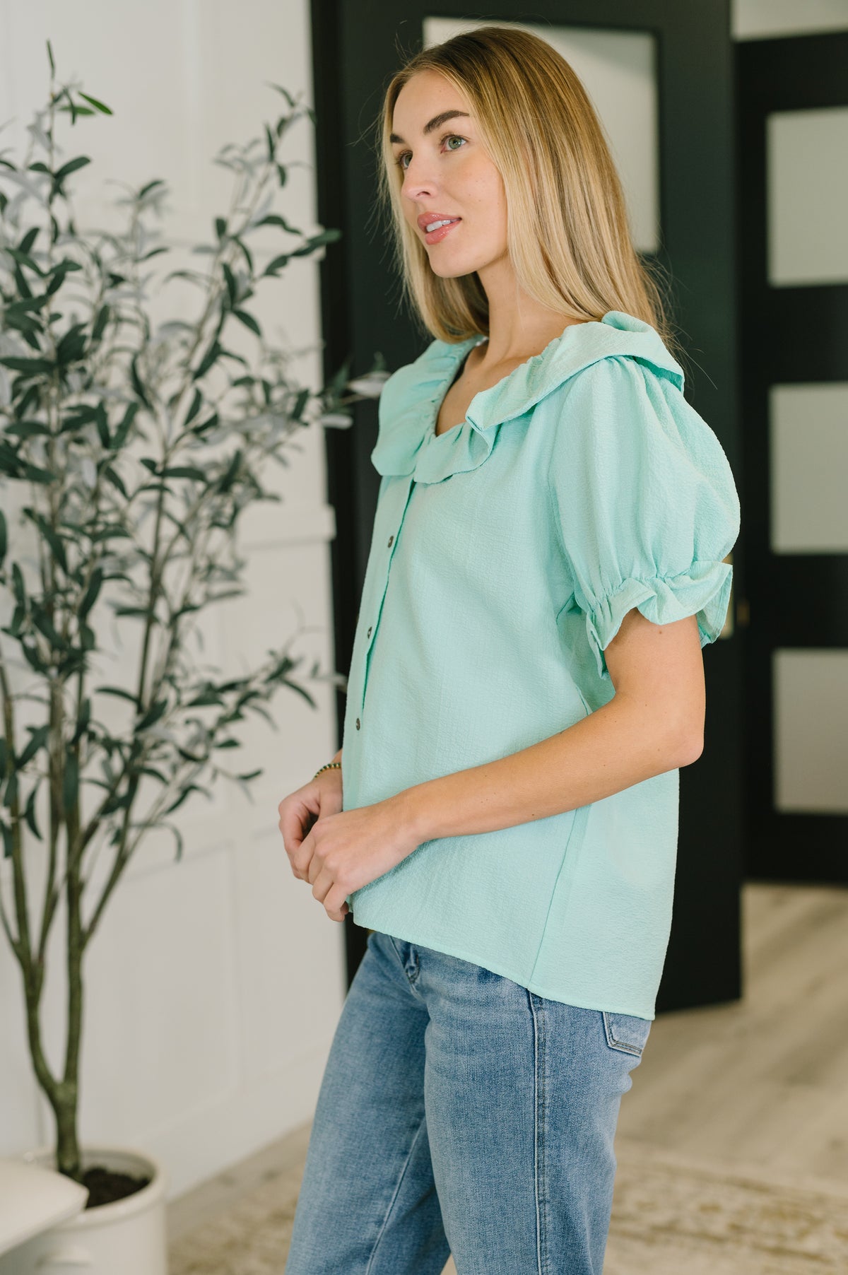 Wherever the Wind Blows Balloon Sleeve Blouse - 1/27/2026