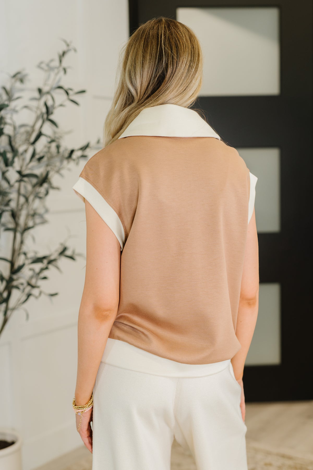 Whispered Urgently Color Block Half Zip Top - 9/26/2025