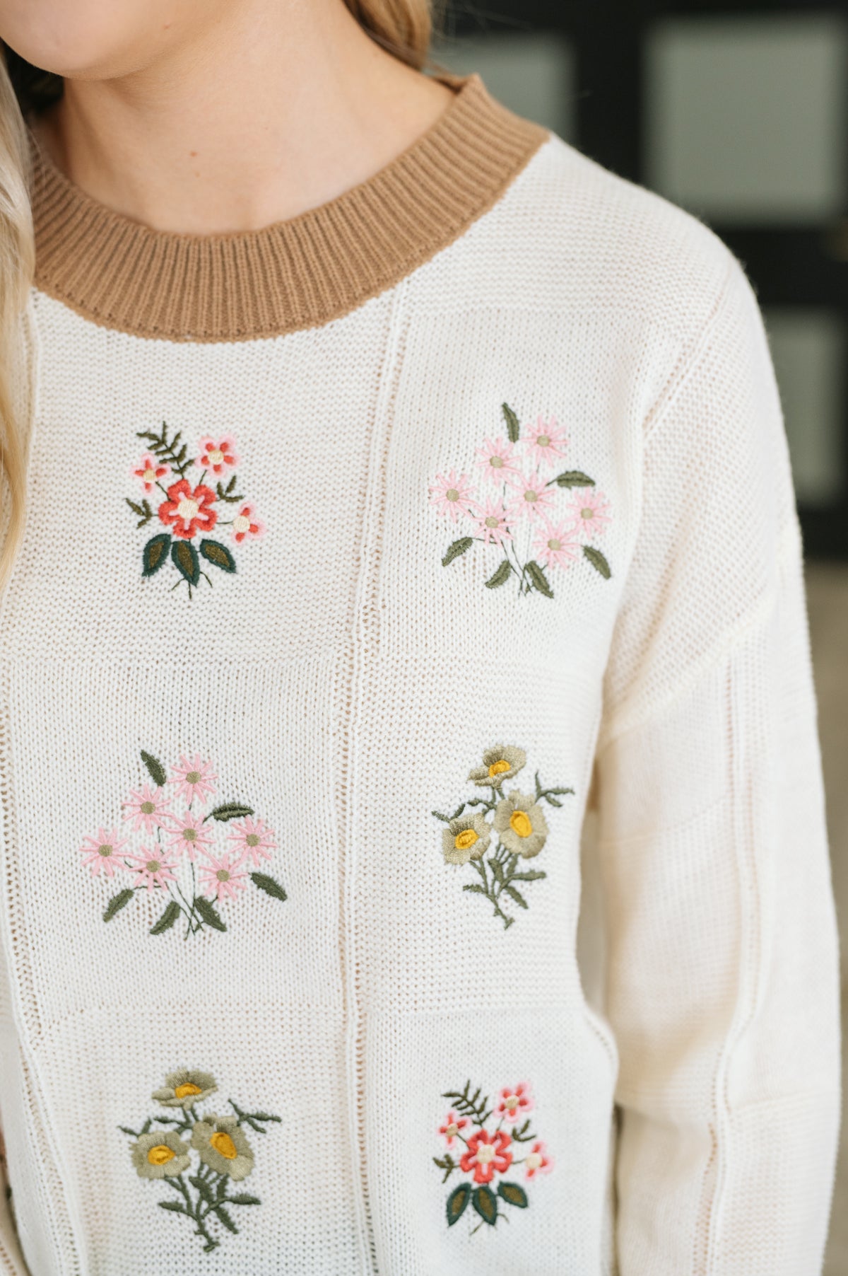 Wild Mannered Floral Block Sweater - 10/16/2026