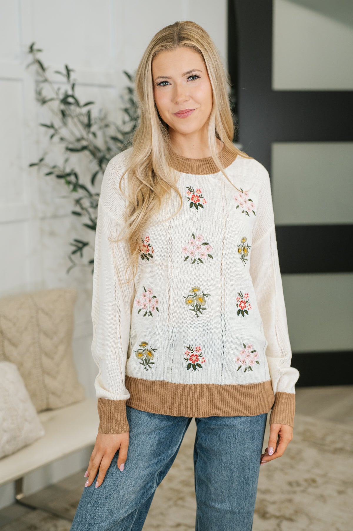 Wild Mannered Floral Block Sweater - 10/16/2026