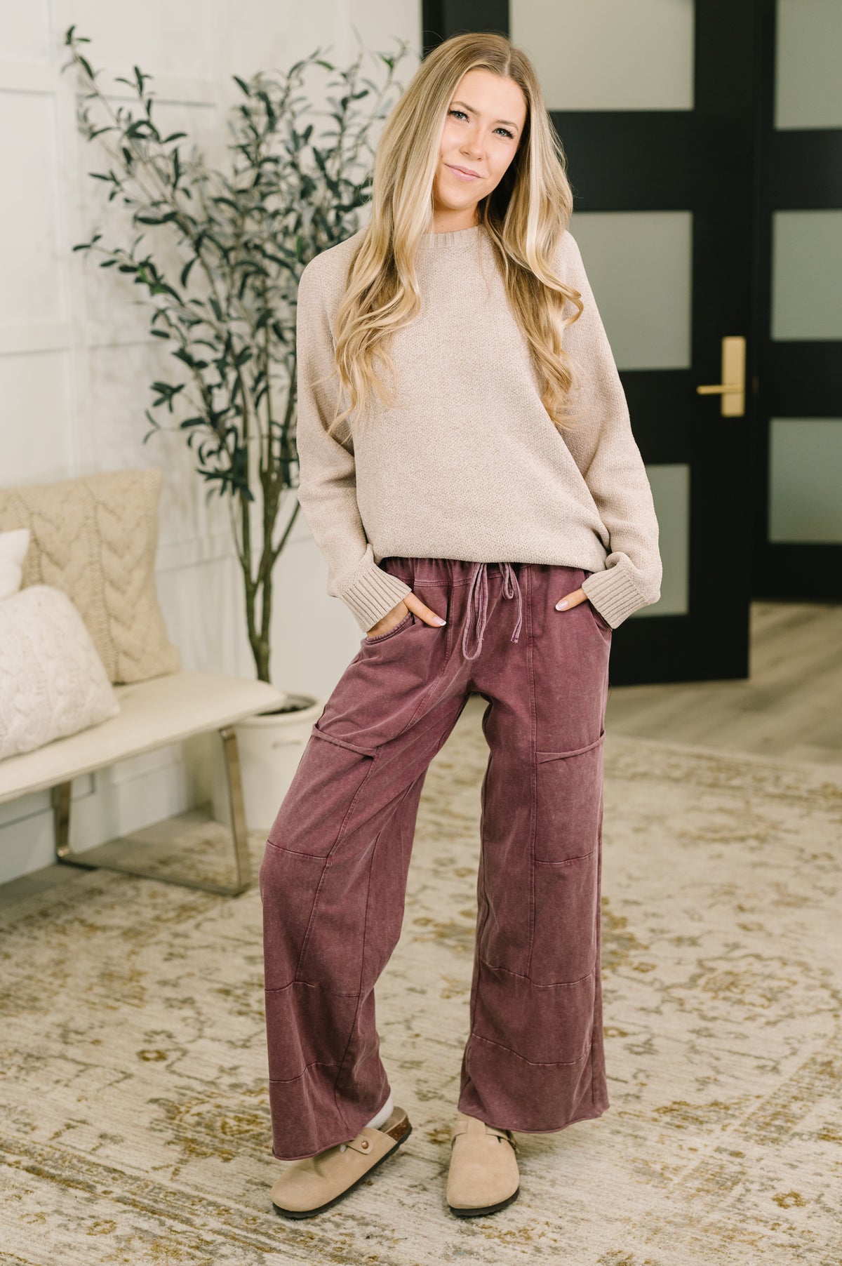 Words Of Wisdom Raglan Sleeve Sweater in Mocha - 9/18/2026