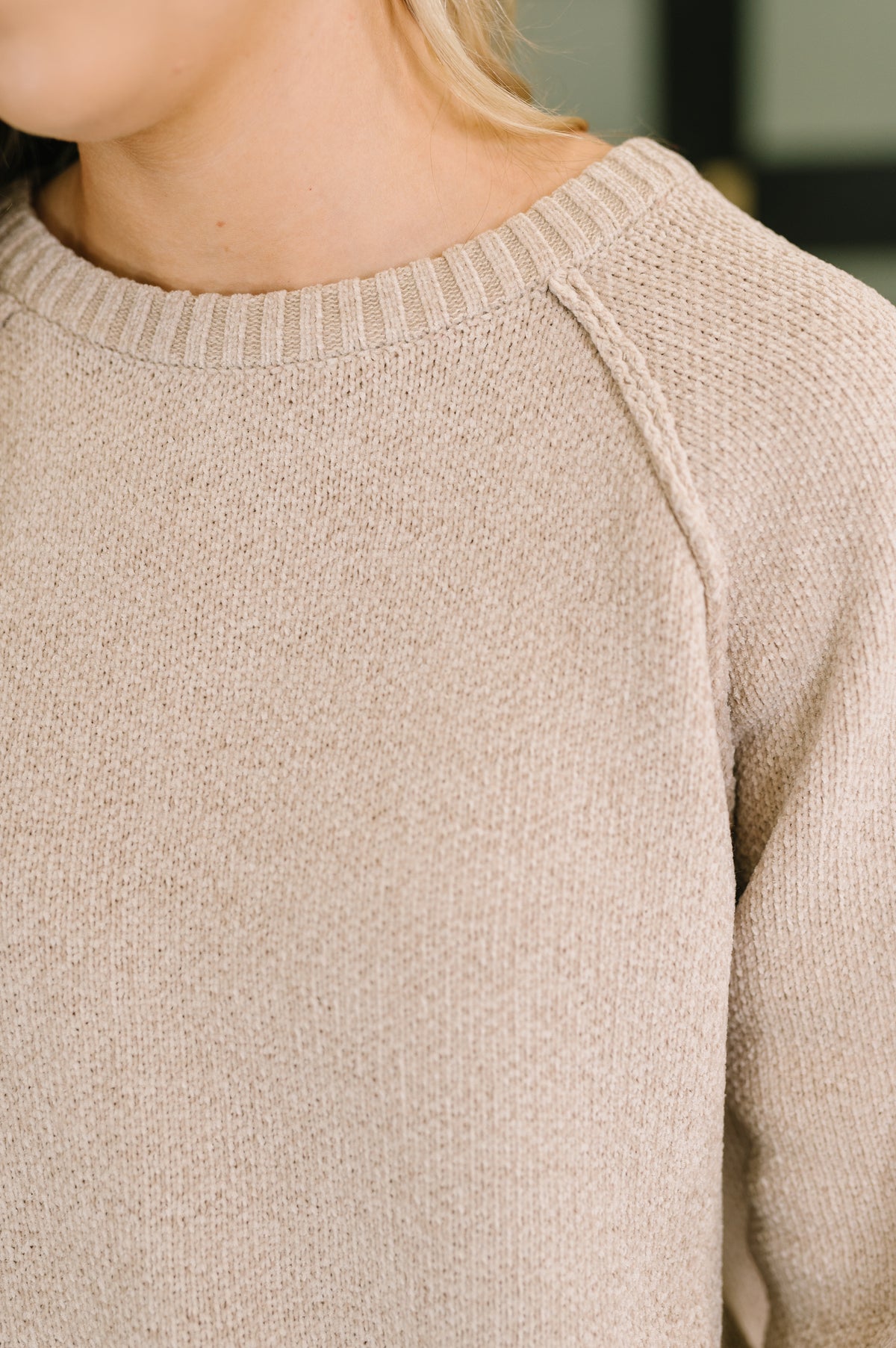 Words Of Wisdom Raglan Sleeve Sweater in Mocha - 9/18/2026
