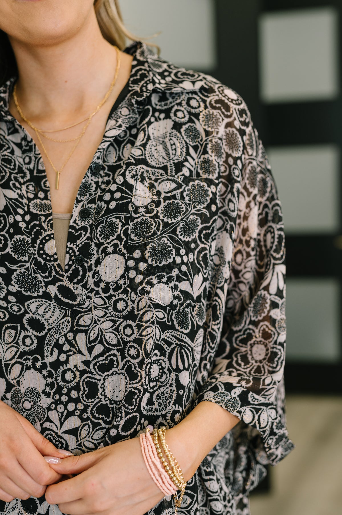 Work All Day Floral Top - 9/22/2025