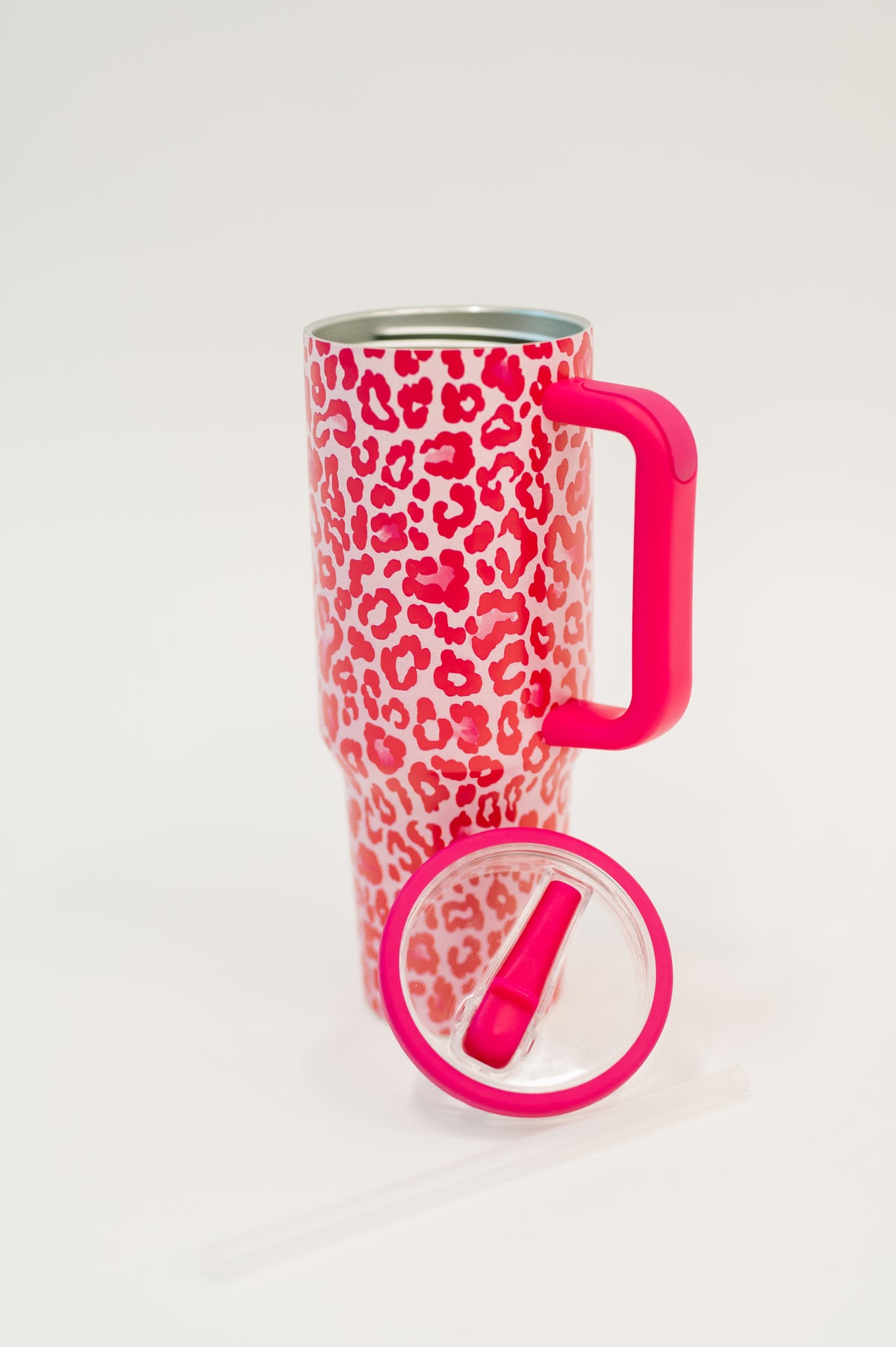 Yes, Girl, Yes Leopard Print Tumbler in Hot Pink - 2/6/2026