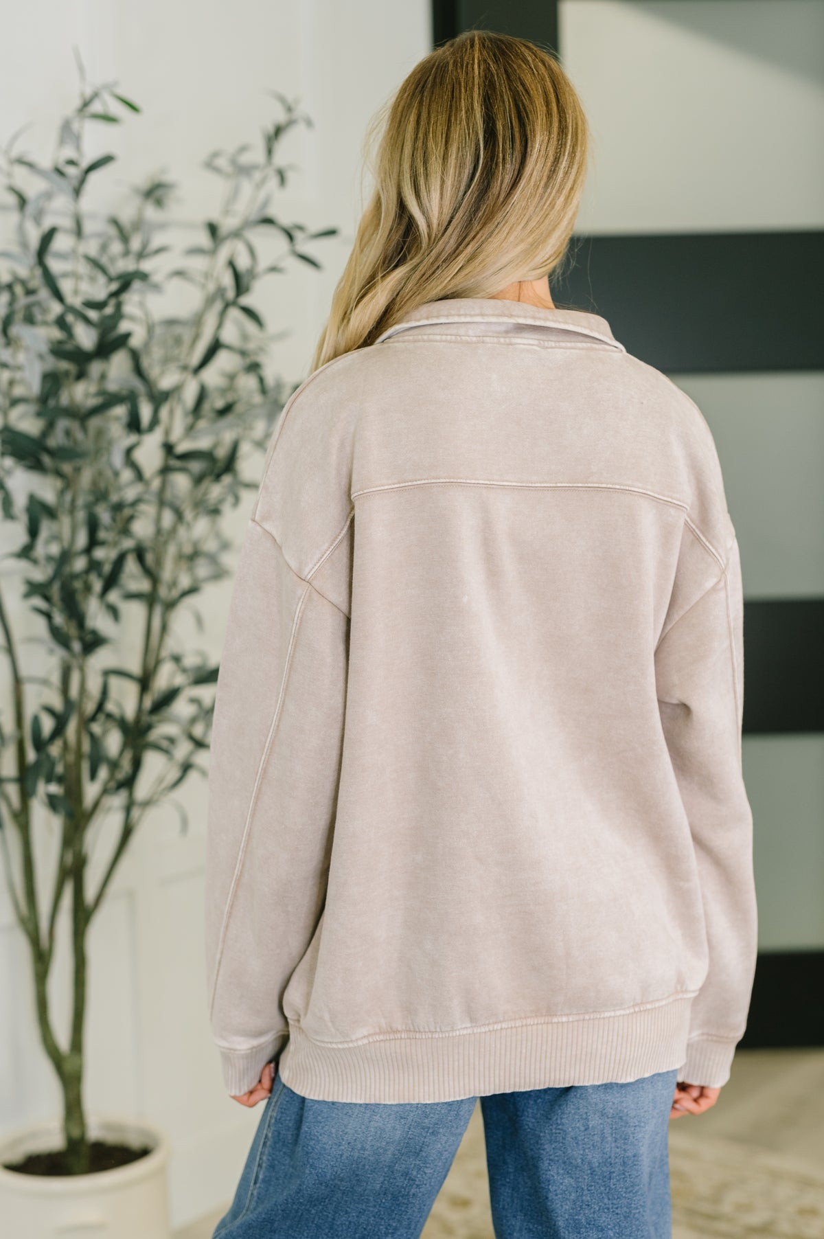 You Should Know Half Zip Pullover in Ash Mocha - 10/1/2025
