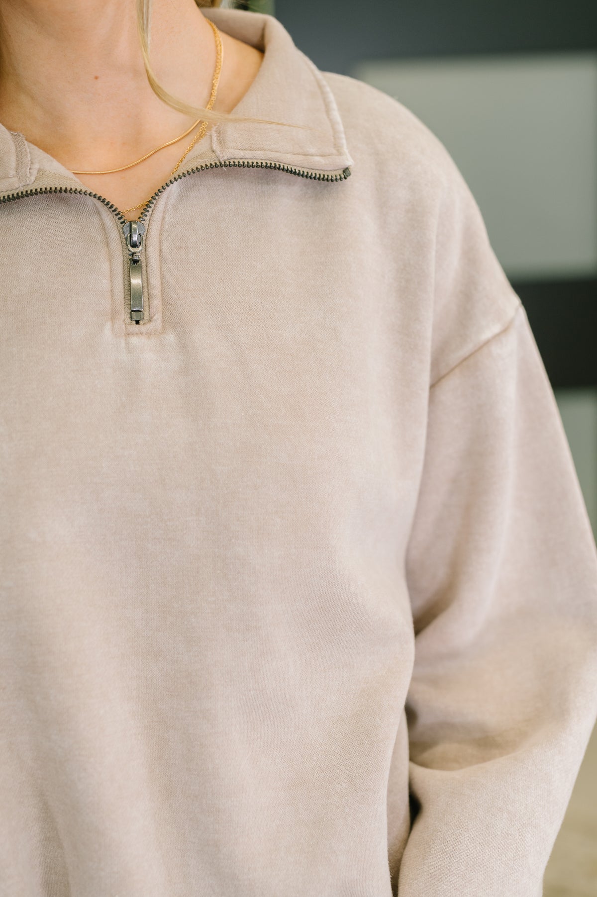 You Should Know Half Zip Pullover in Ash Mocha - 10/1/2025