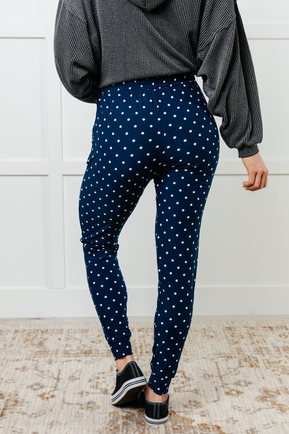 Your New Favorite Joggers in White Polka Dot - 11/27/2024