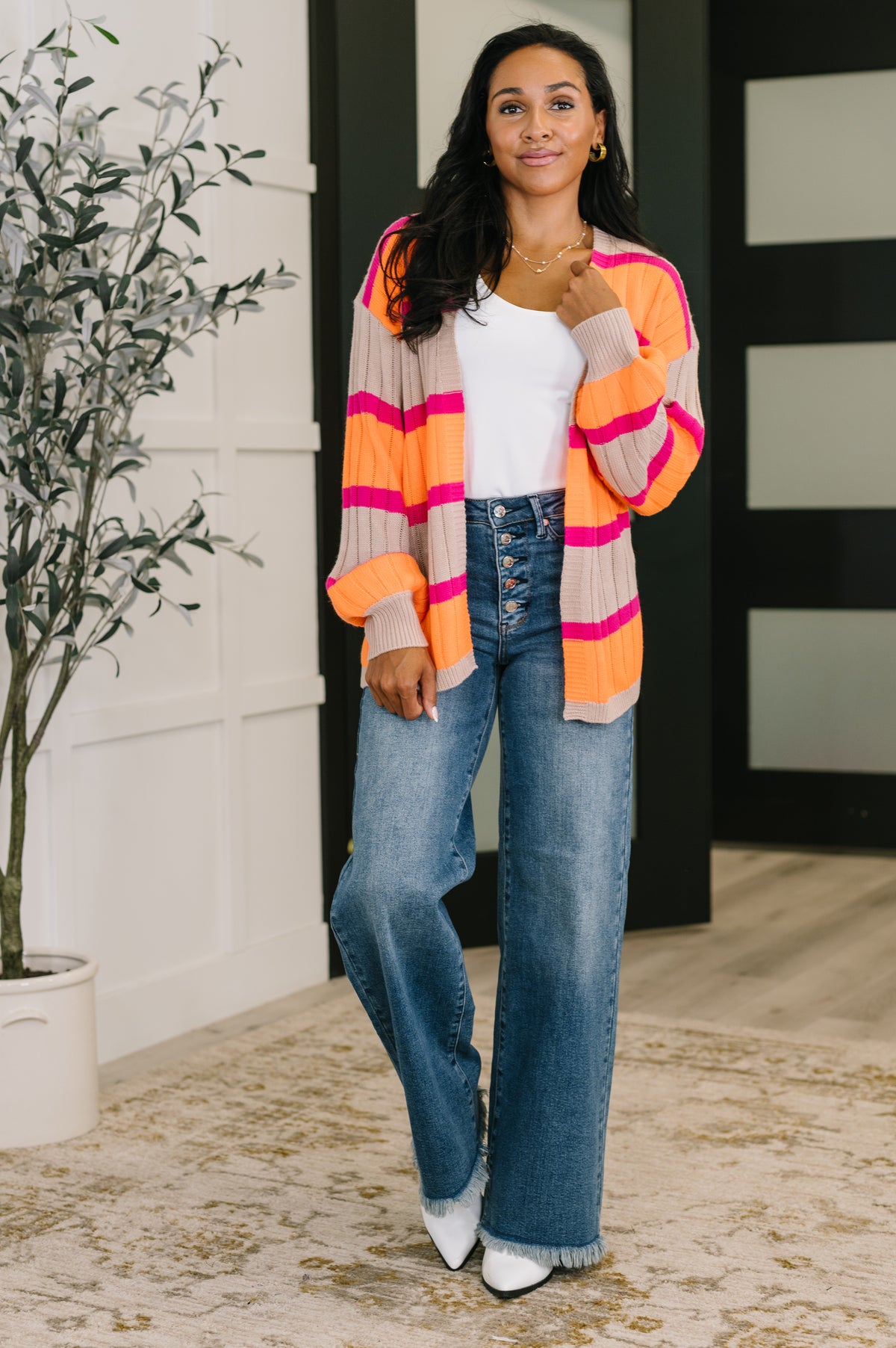 Your Opinion Matters Striped Cardigan - 10/20/2025