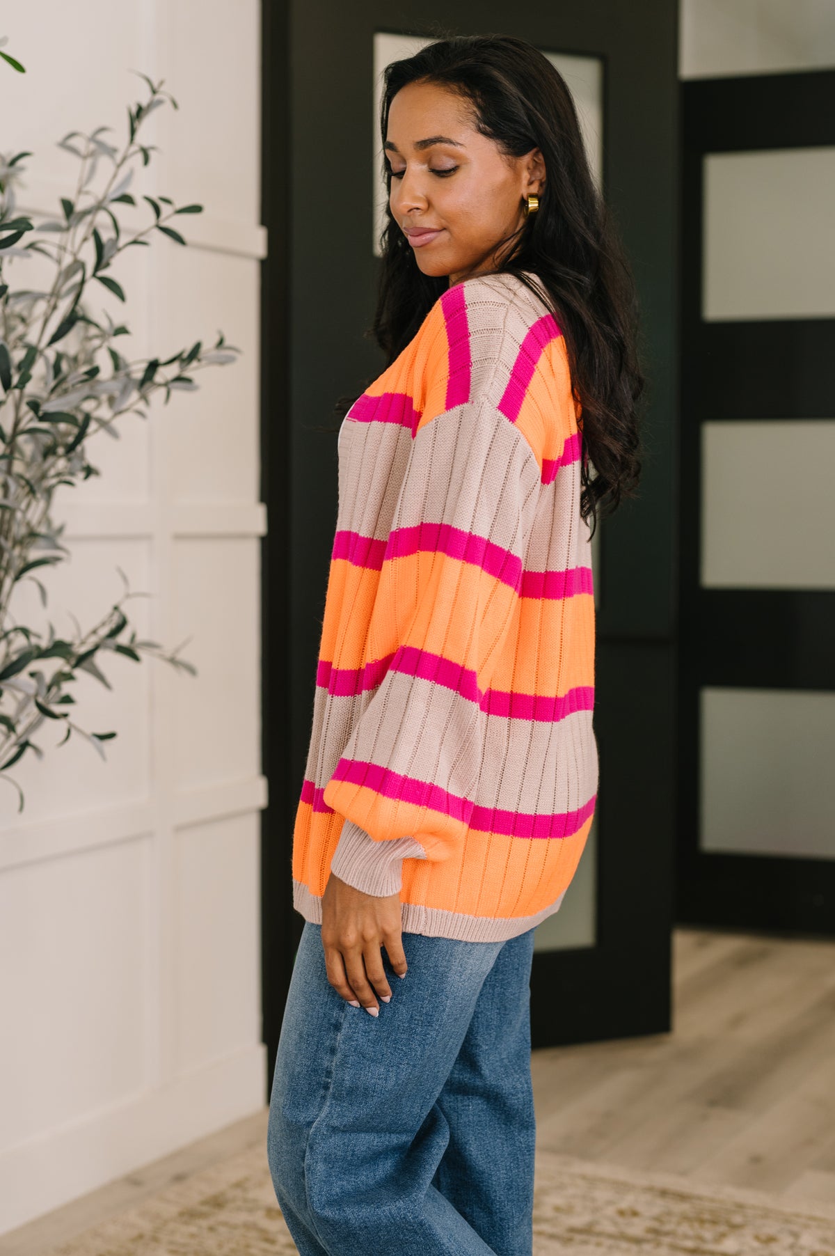 Your Opinion Matters Striped Cardigan - 10/20/2025