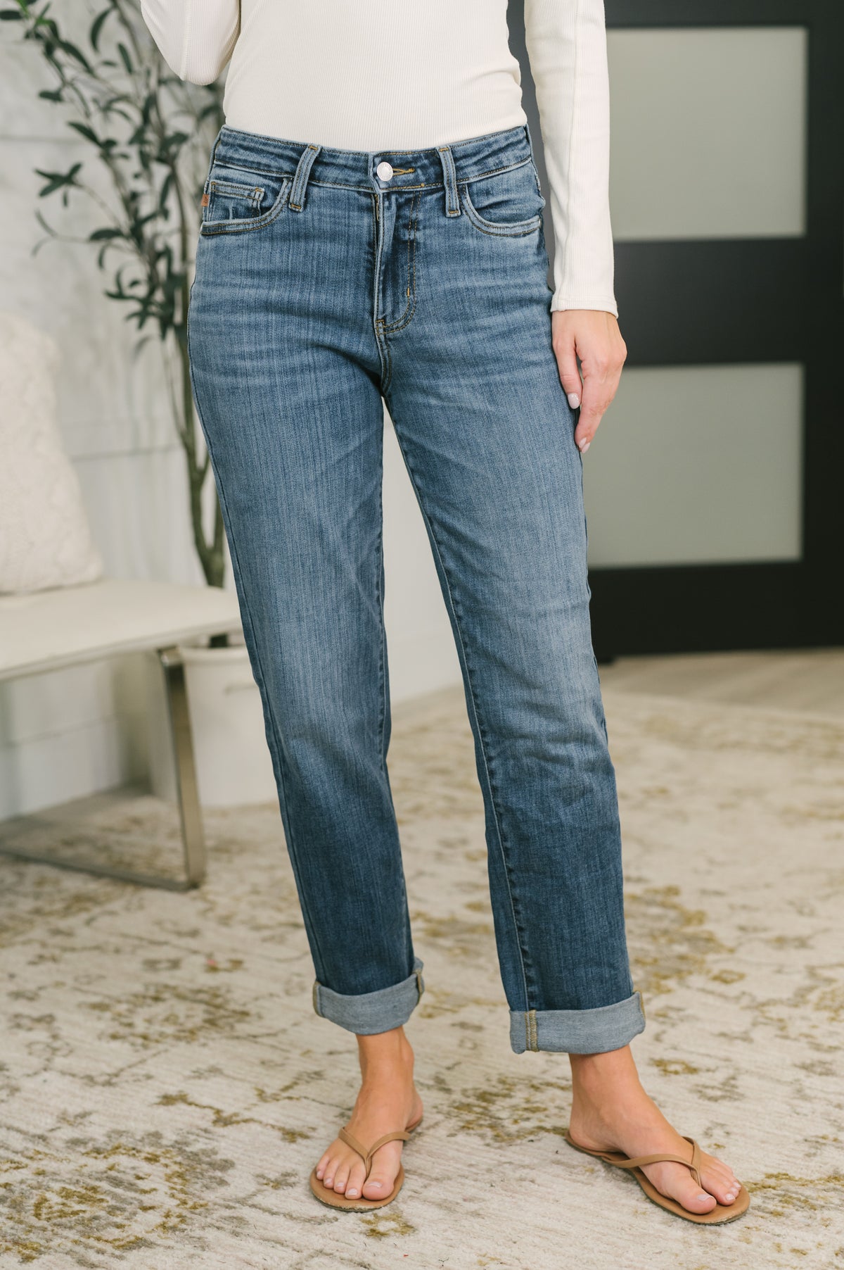 Zoey Mid Rise Billie Boyfriend Jean in Everyday Indigo - 9/30/2026 NEW