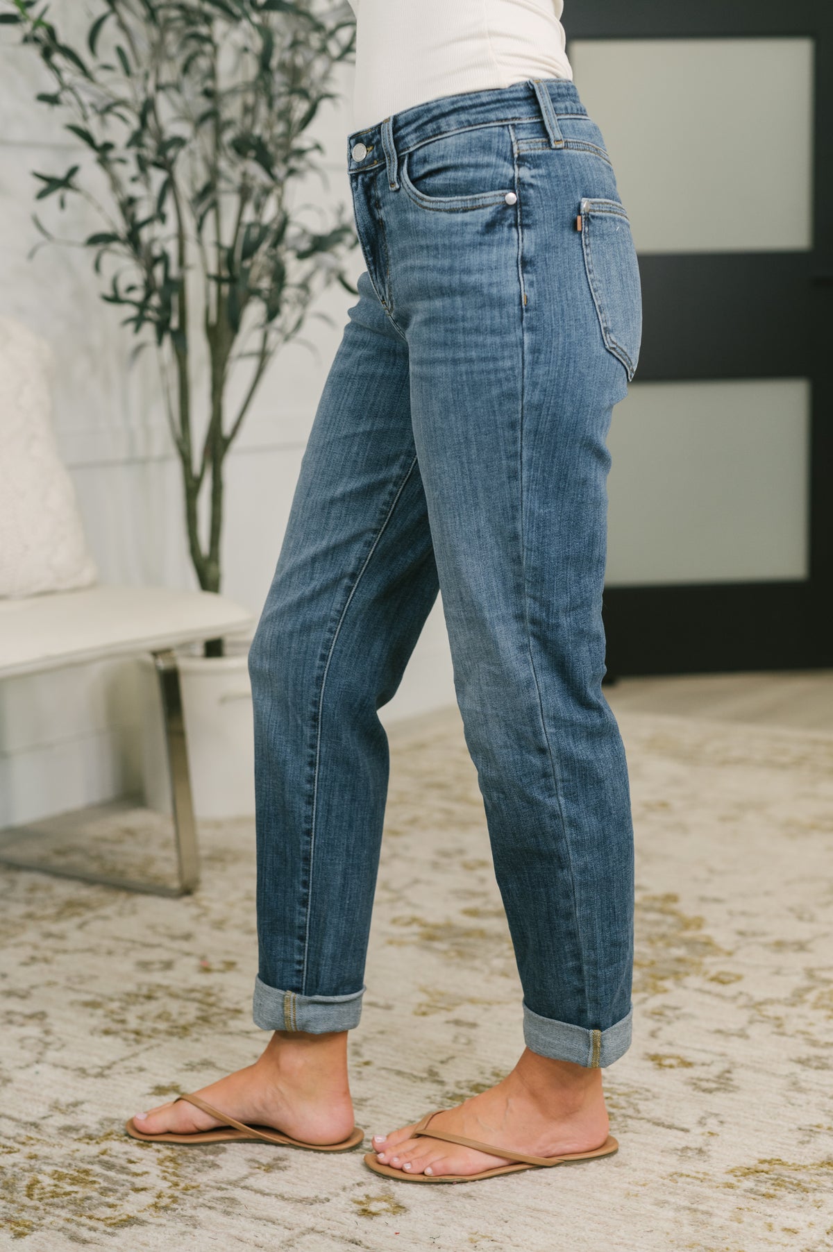 Zoey Mid Rise Billie Boyfriend Jean in Everyday Indigo - 9/30/2026 NEW