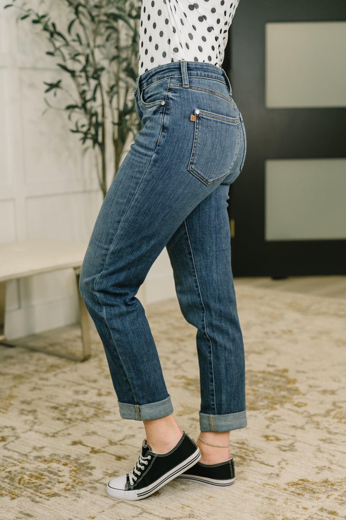 Zoey Mid Rise Billie Boyfriend Jean in Everyday Indigo - 9/30/2026