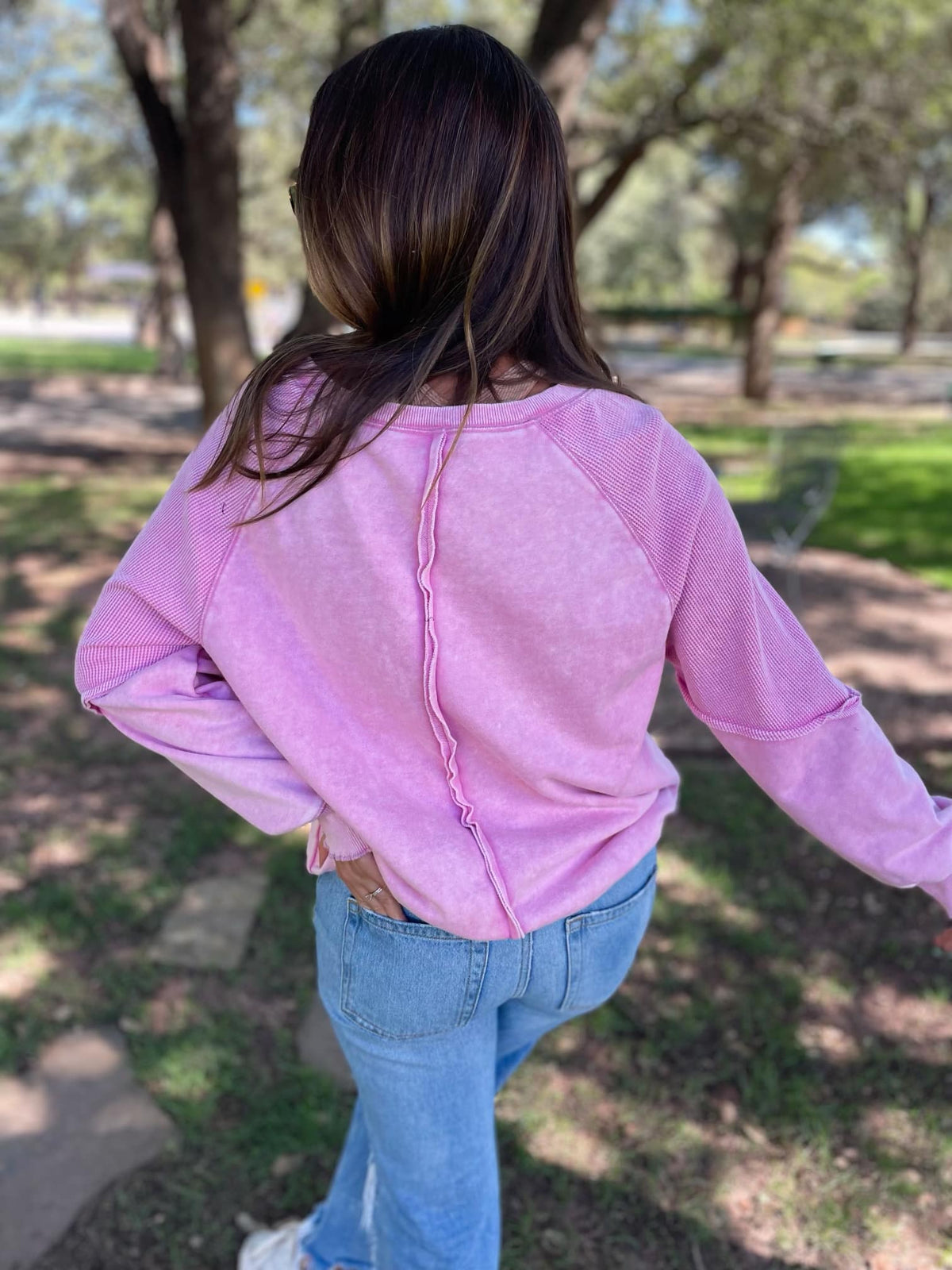 PREORDER: Best Selling Elliott Exposed Seam Sweatshirt in Five Colors - Ships in 4 weeks