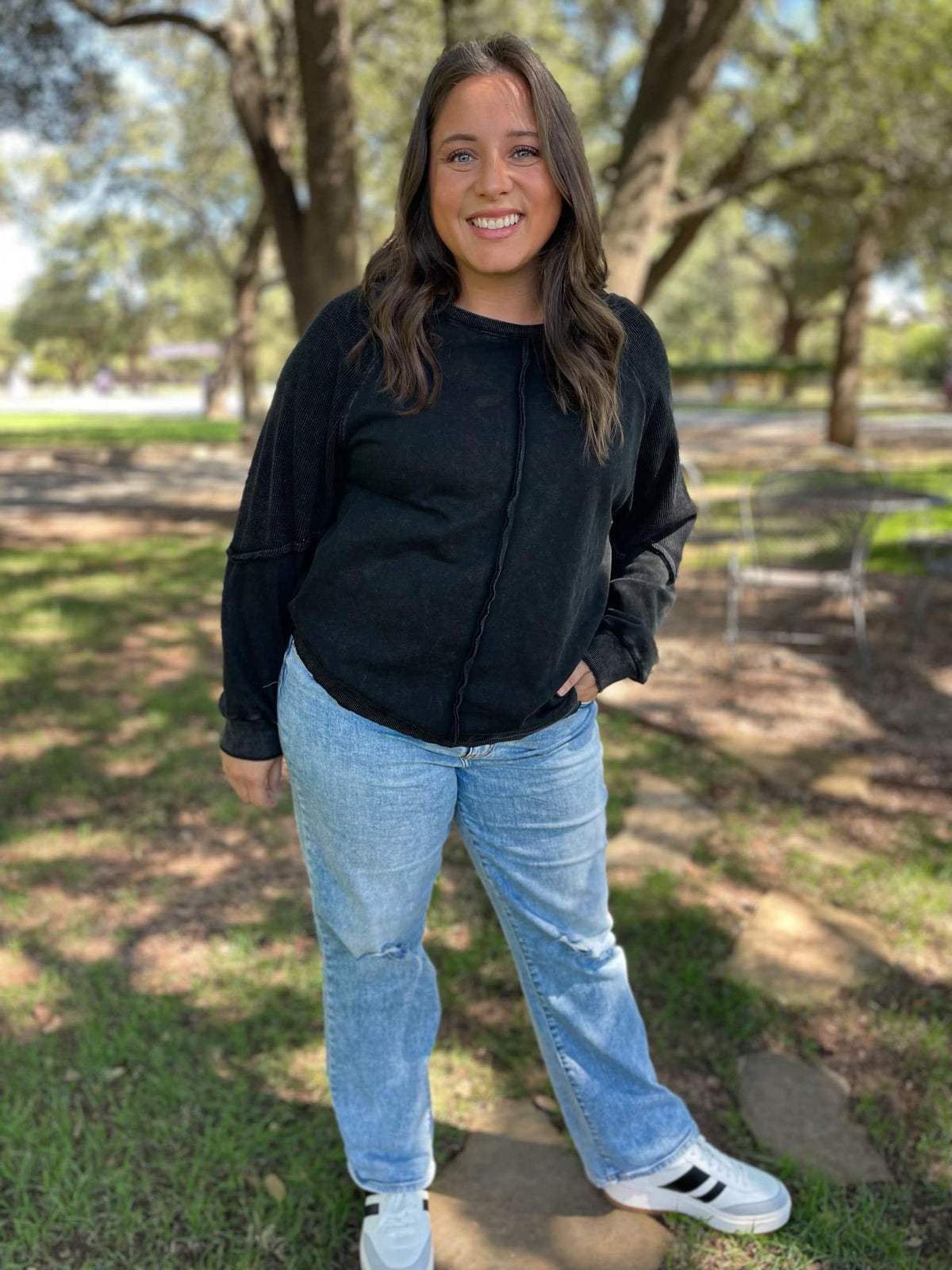 PREORDER: Best Selling Elliott Exposed Seam Sweatshirt in Five Colors - Ships in 4 weeks