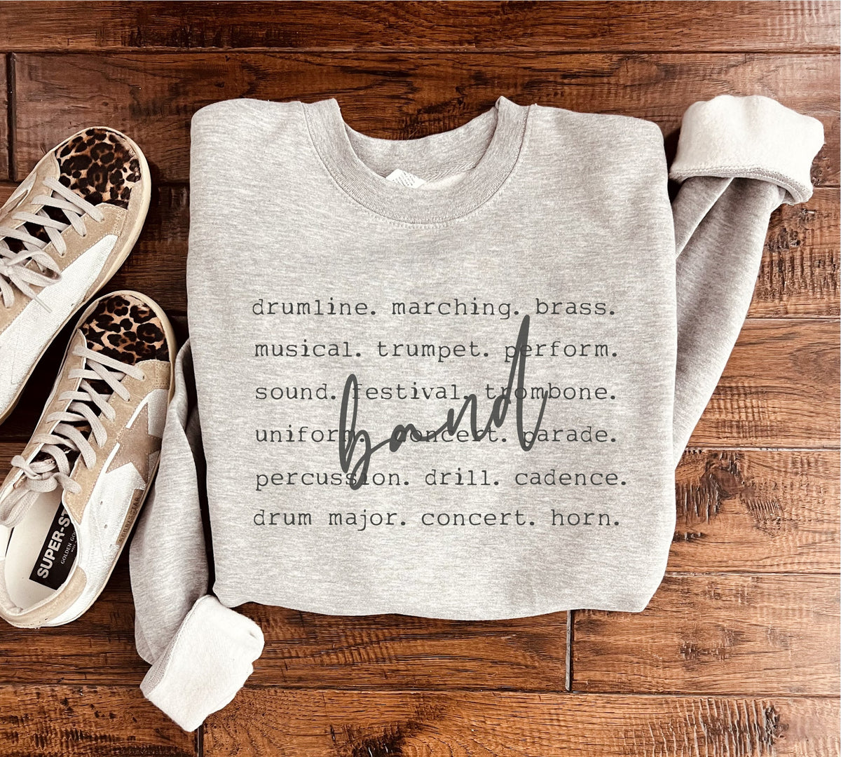 PREORDER: Band Words Sweatshirt in Two Colors