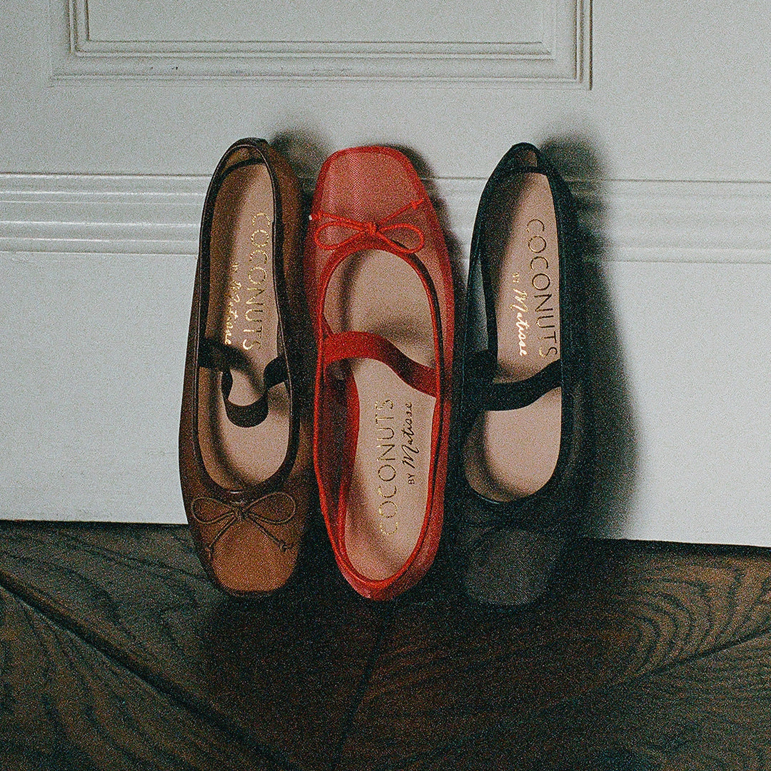 Bronx Ballet Flat in Cherry Red