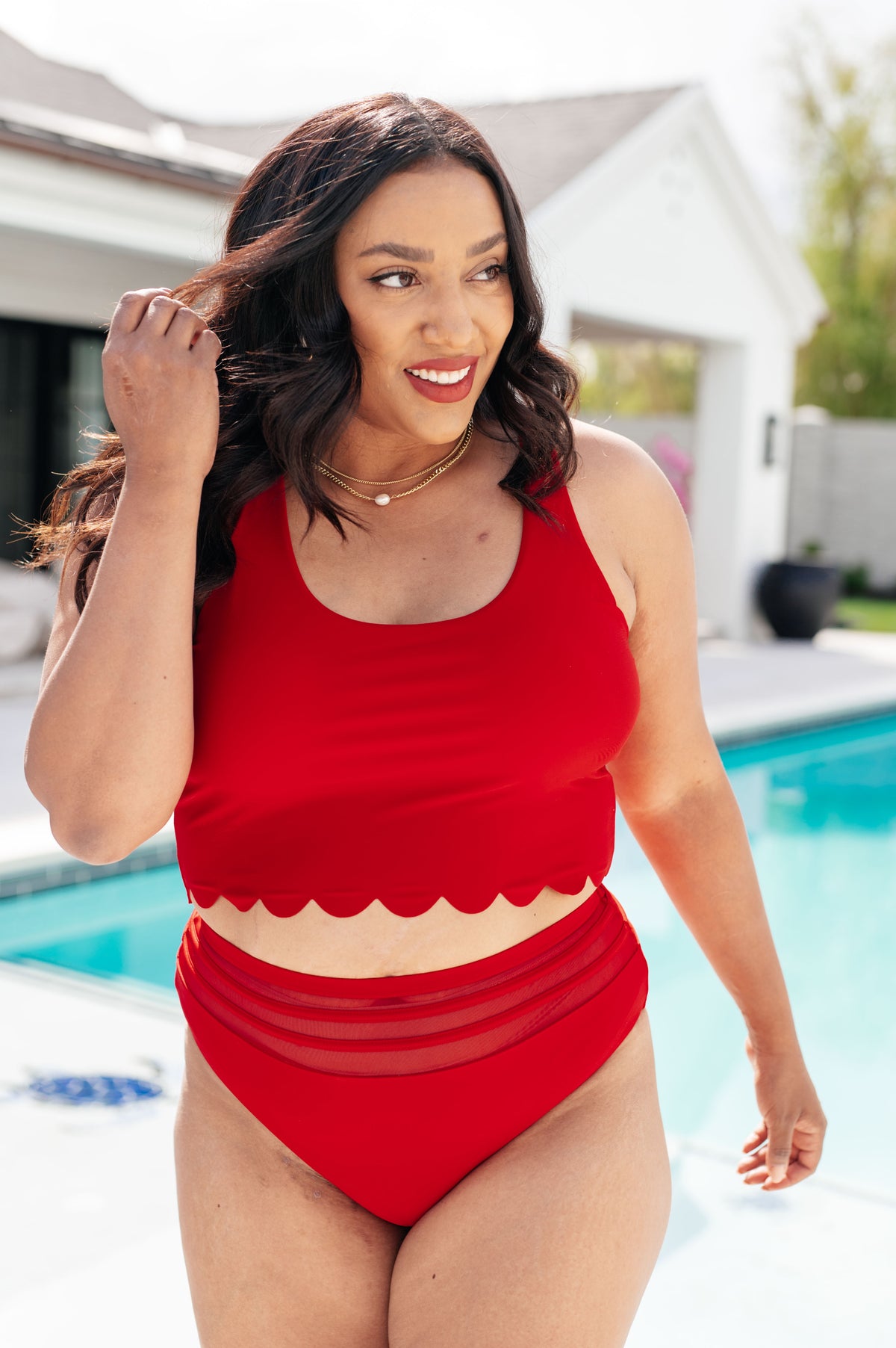 Tonga Scalloped Swim Top - 5/14/2024