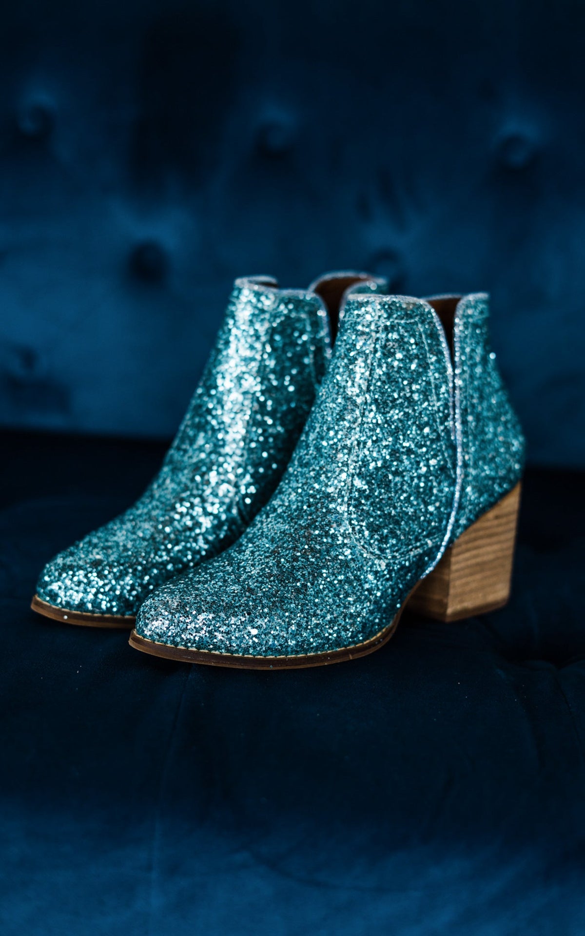 Fiera Booties in Blue - Rural Haze