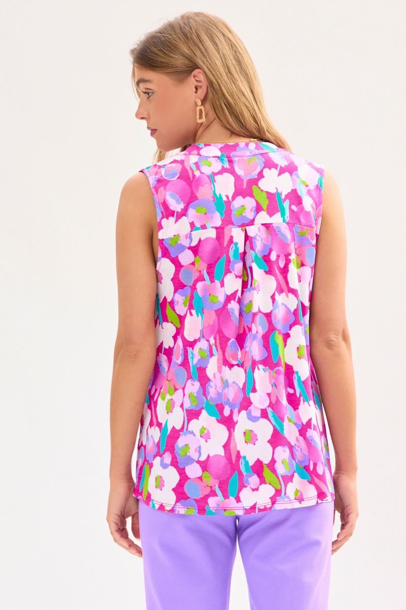 Dear Scarlett Lizzy Tank Top in Magenta - Summer 25 Capsule