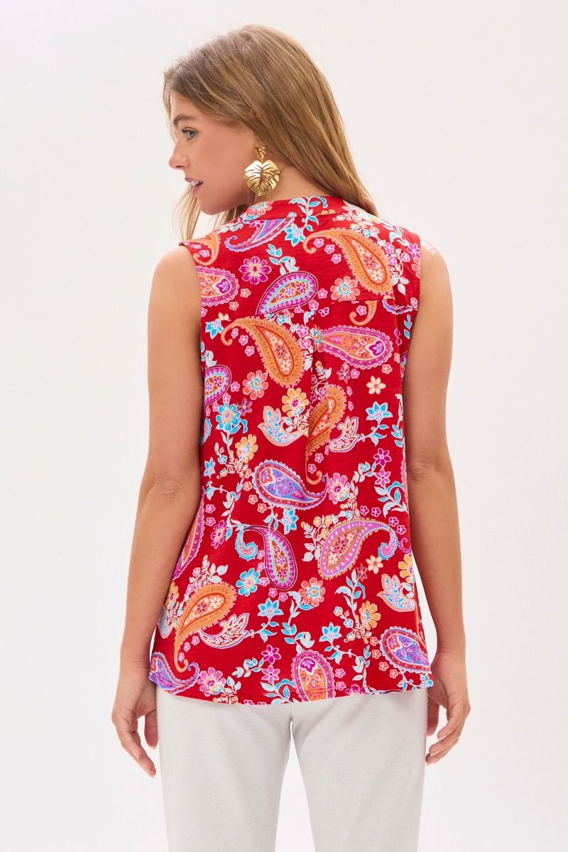 Dear Scarlett Lizzy Tank Top in Red - Summer 25 Capsule