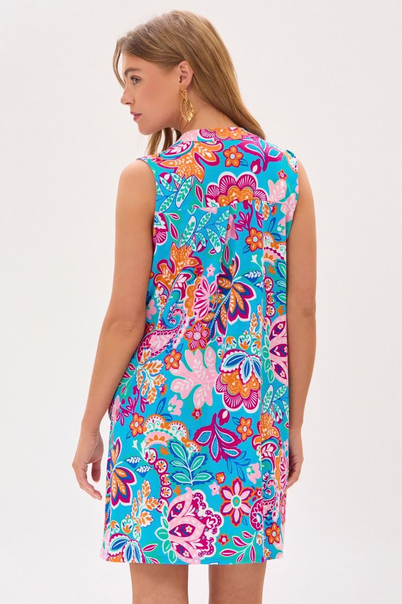 Dear Scarlett Lizzy Tank Dress in Blue - Summer 25 Capsule