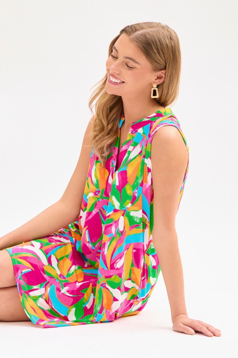 Dear Scarlett Lizzy Tank Dress in Multi - Summer 25 Capsule