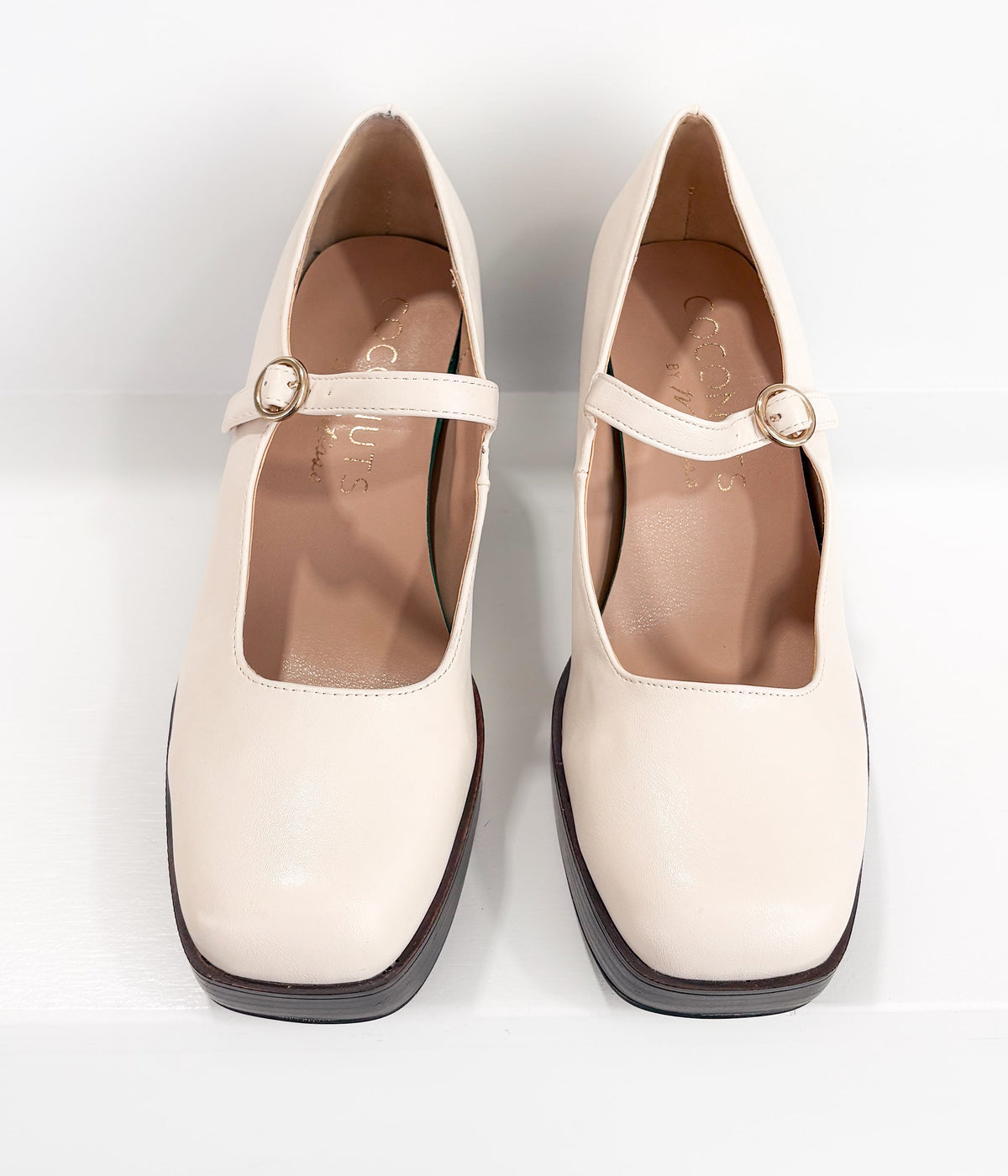 Matilda Platform Heel in Bone - Rural Haze