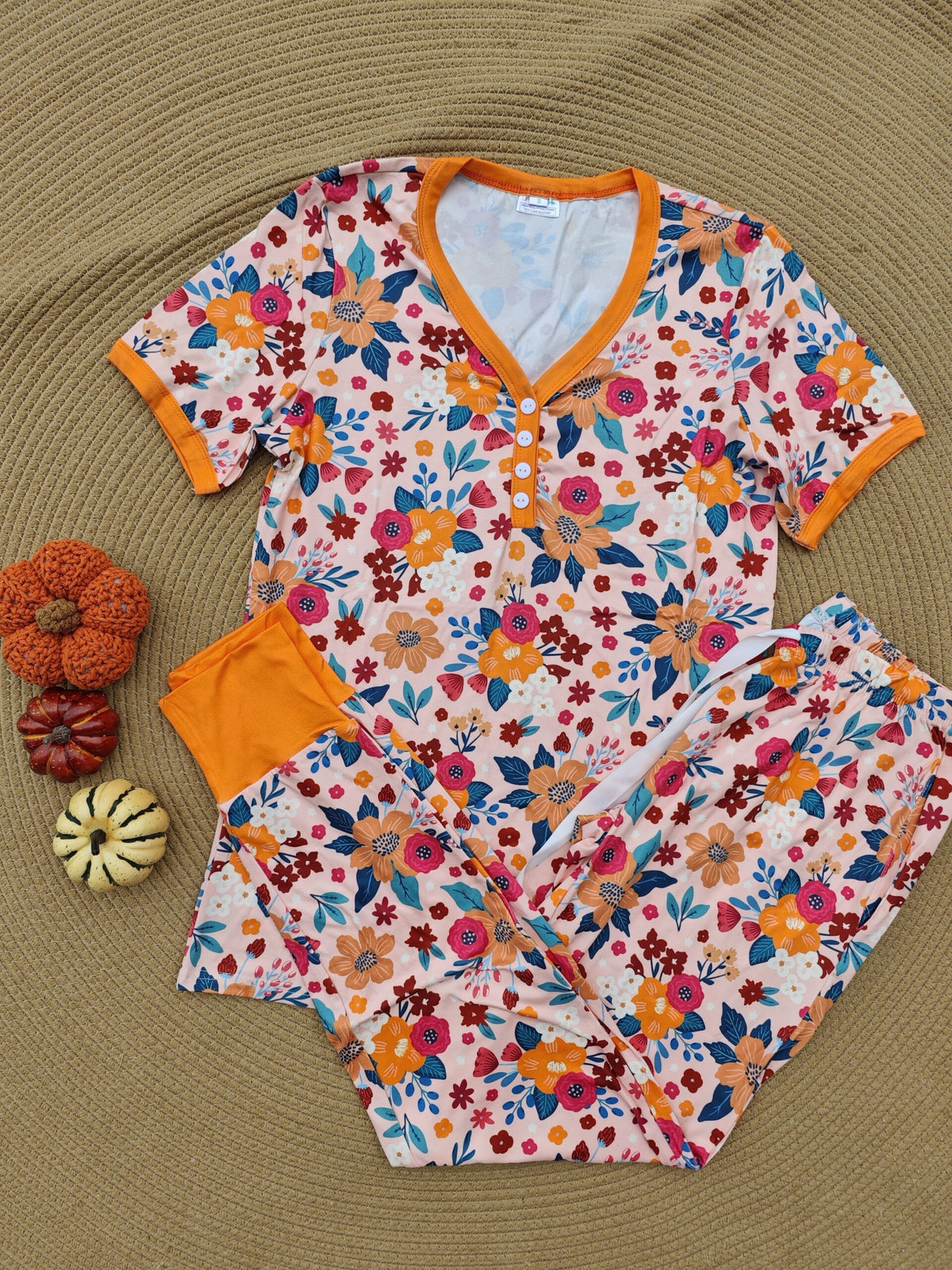 Fall Jogger Pajama Set In Assorted Prints - RTS
