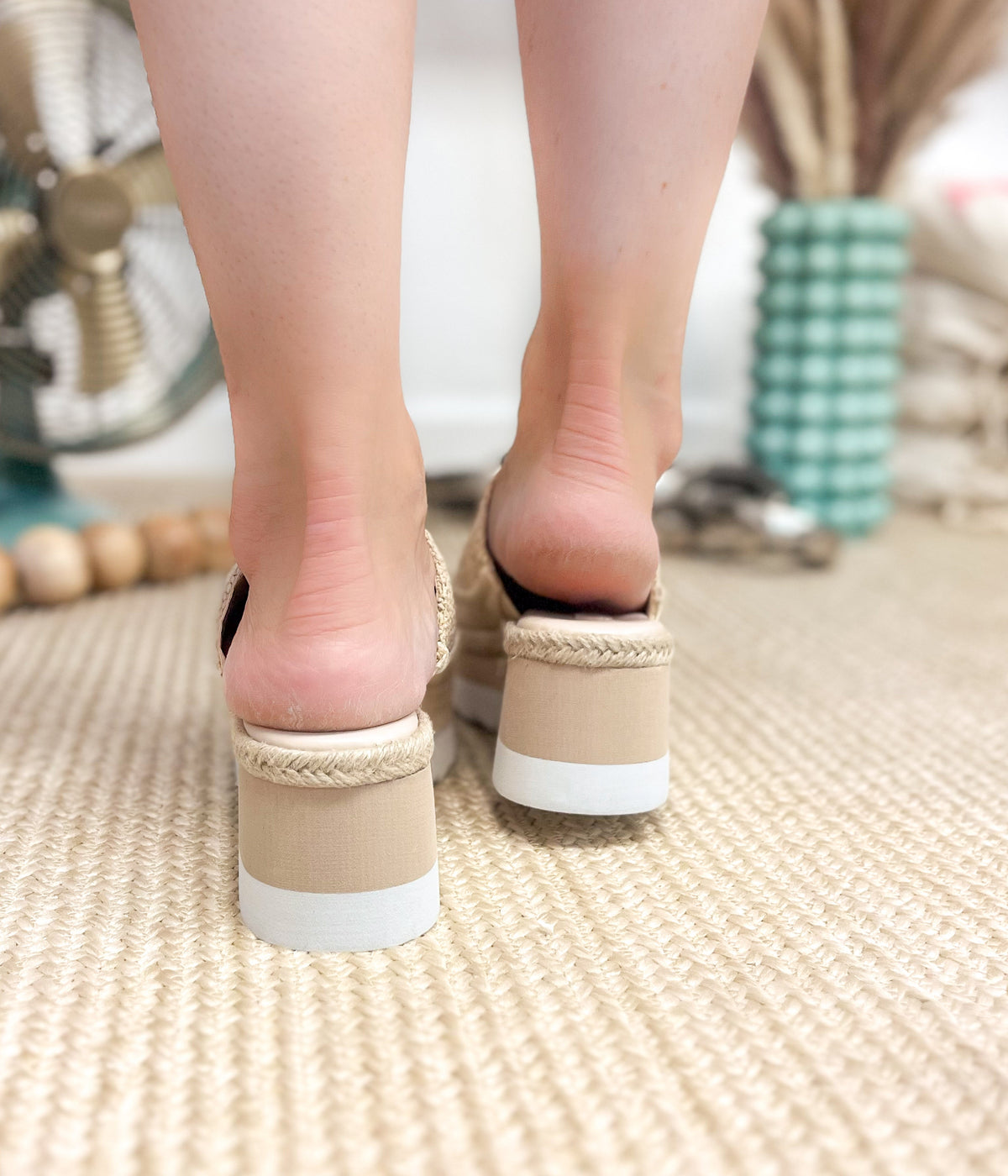 Ophelia Wedges in Cream - NEW