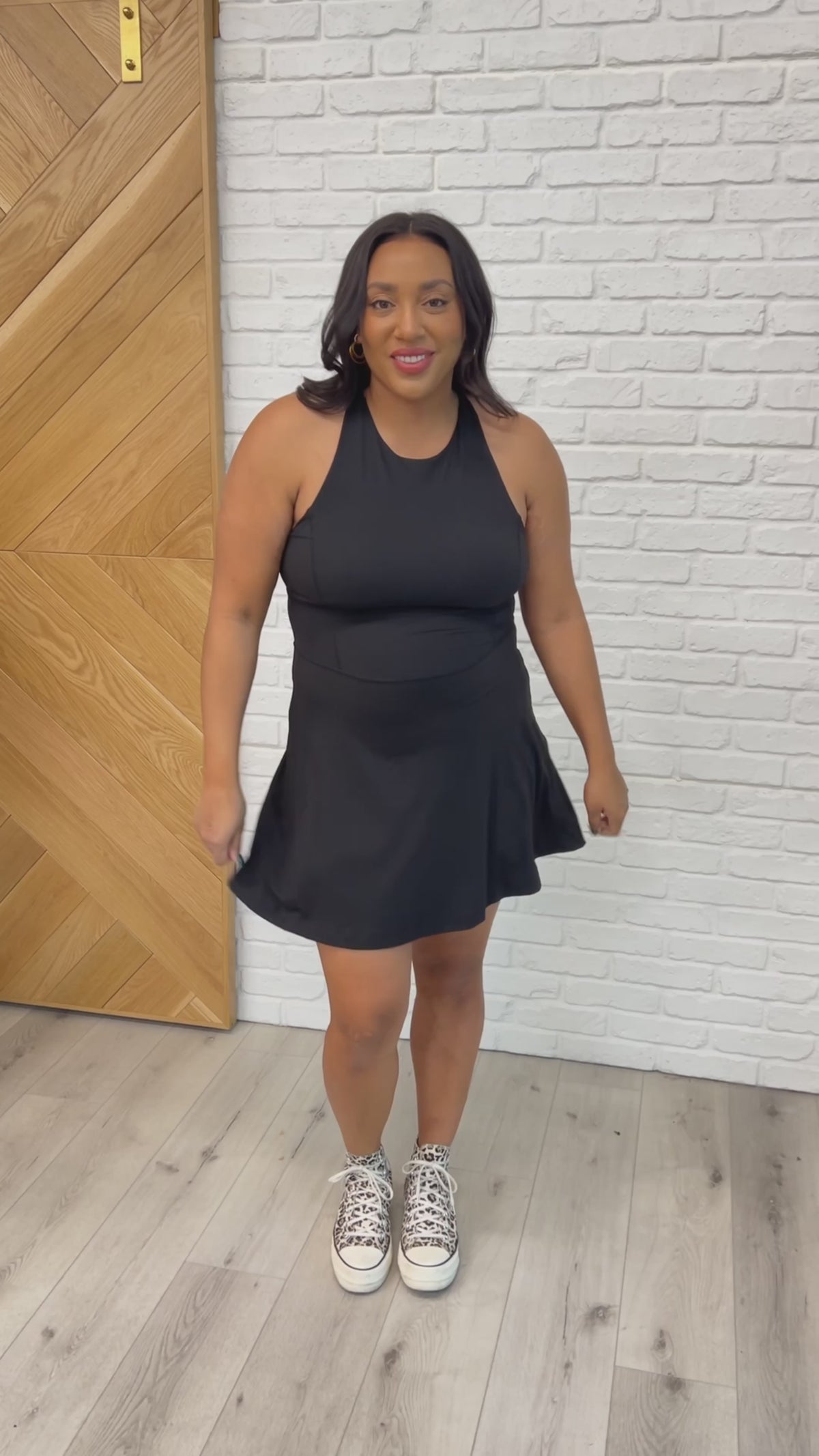 Gym and Tonic Butter Romper Dress in  Black - 1/2/2025