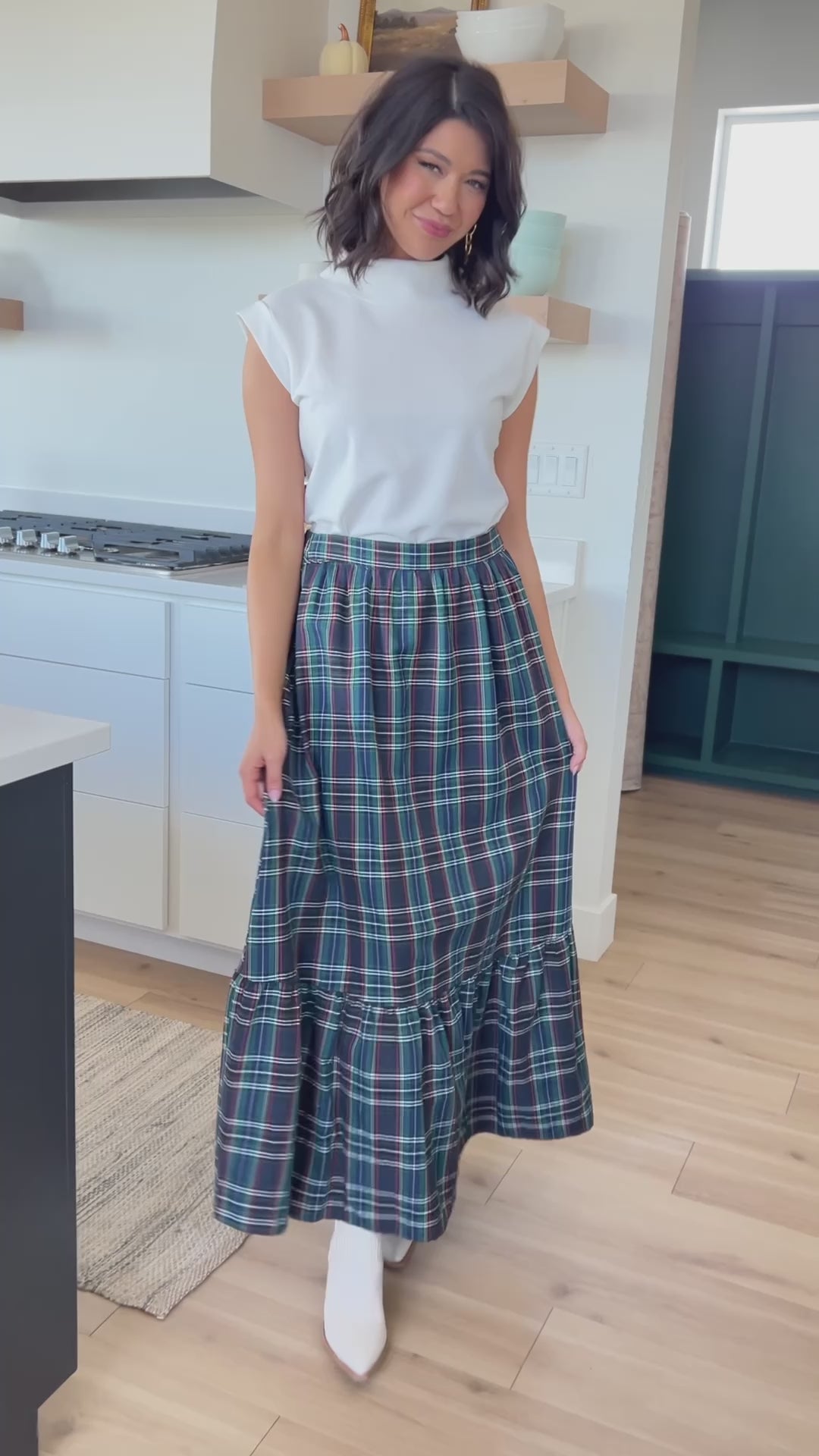 Plaid Perfection Maxi Skirt - 11/7/2024