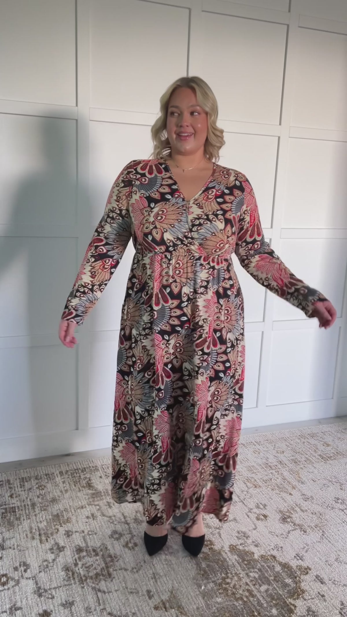 Send it Over Faux Wrap Maxi Dress - 12/3/2024