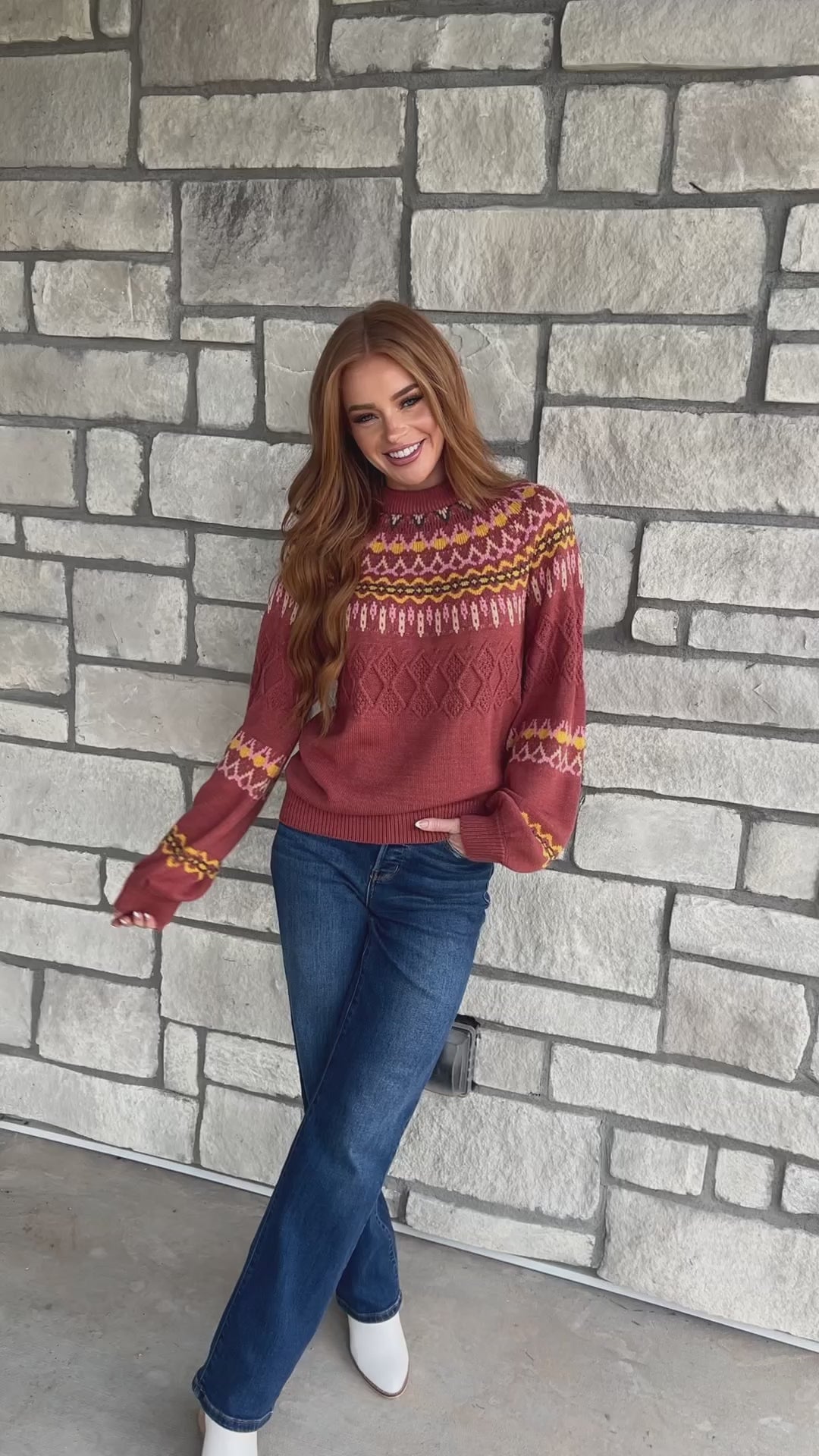 Cozy Chalet Fair Isle Sweater - 11/14/2024