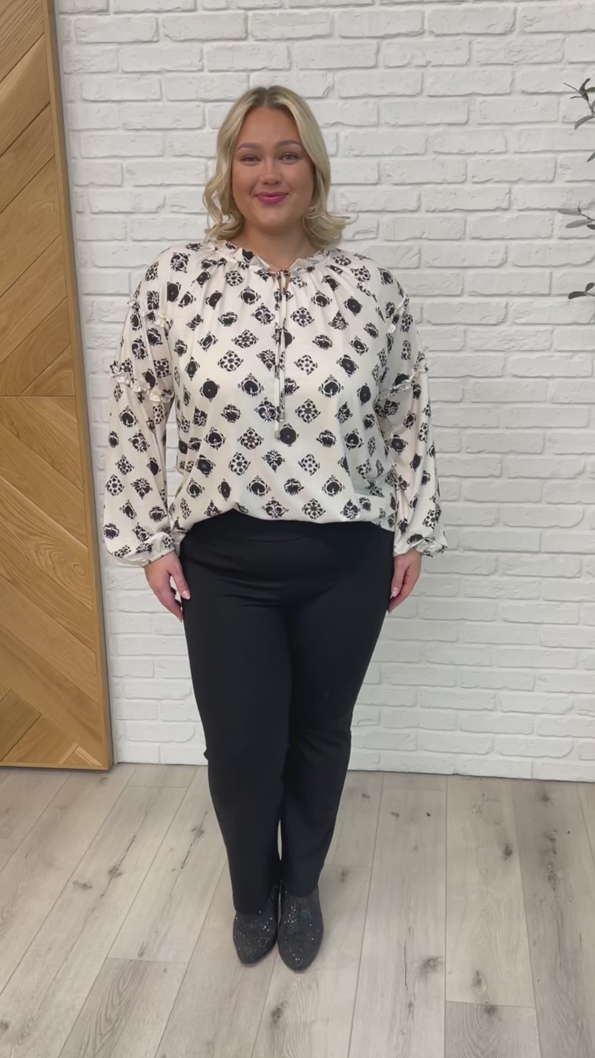 Quick Follow Up Floral Tile Blouse - 1/21/2025