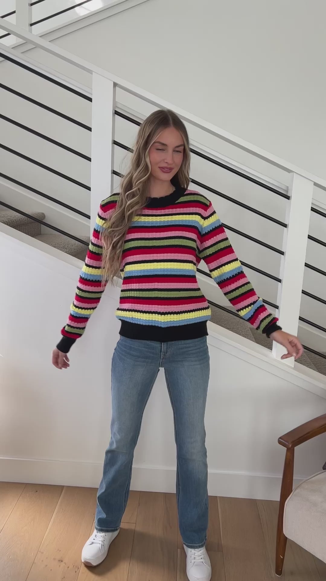 Keep Dreaming Striped Sweater - 9/16/2025